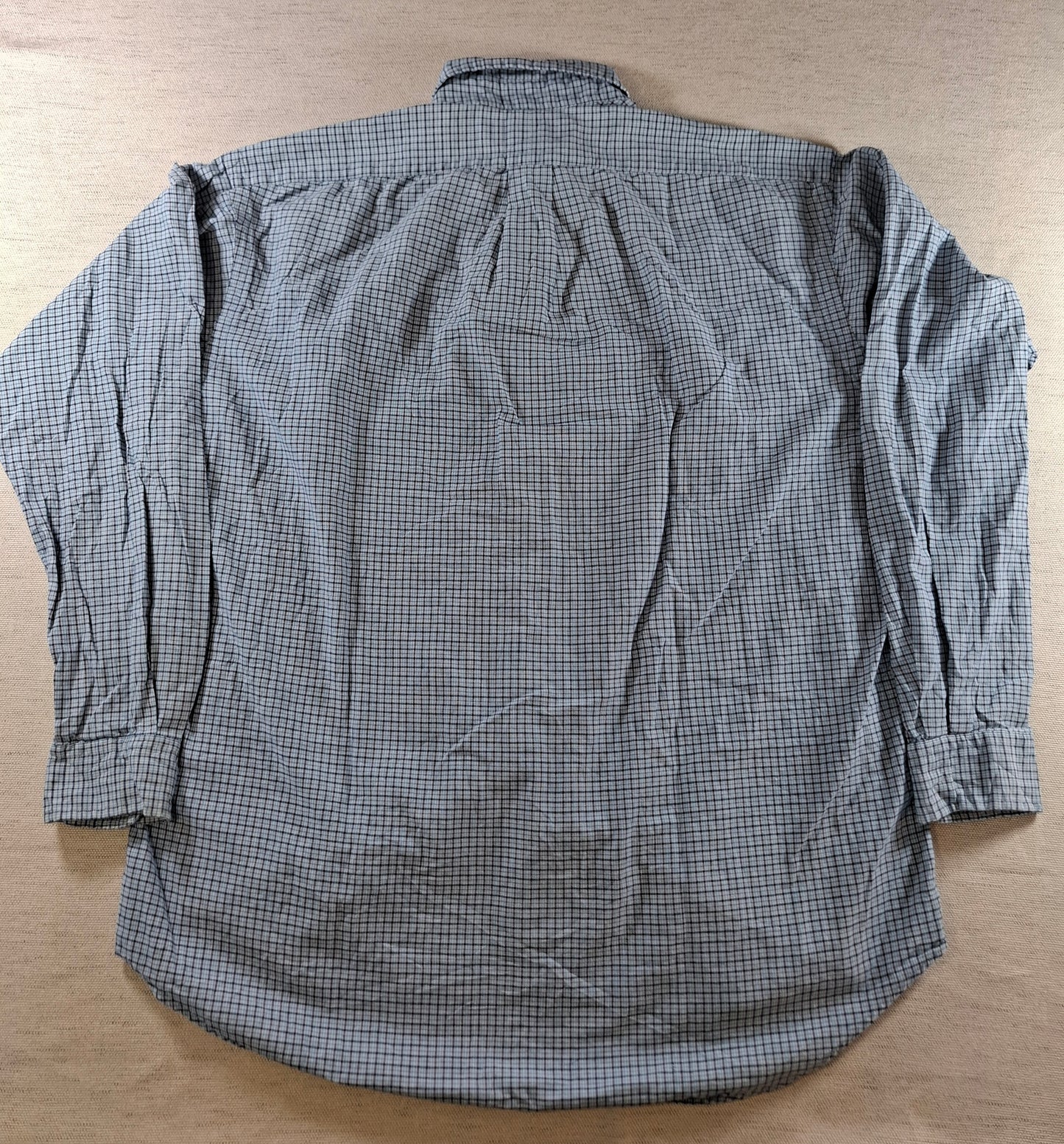 001421 – Polo Ralph Lauren Shirt – Blue/Brown Plaid, Size M