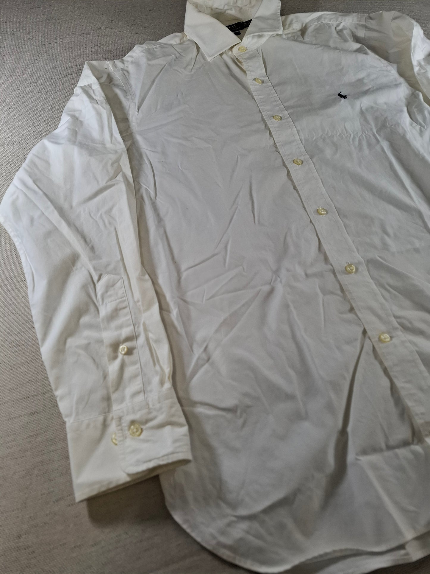 001423 – Polo Ralph Lauren Shirt – White, Size 16 34/35