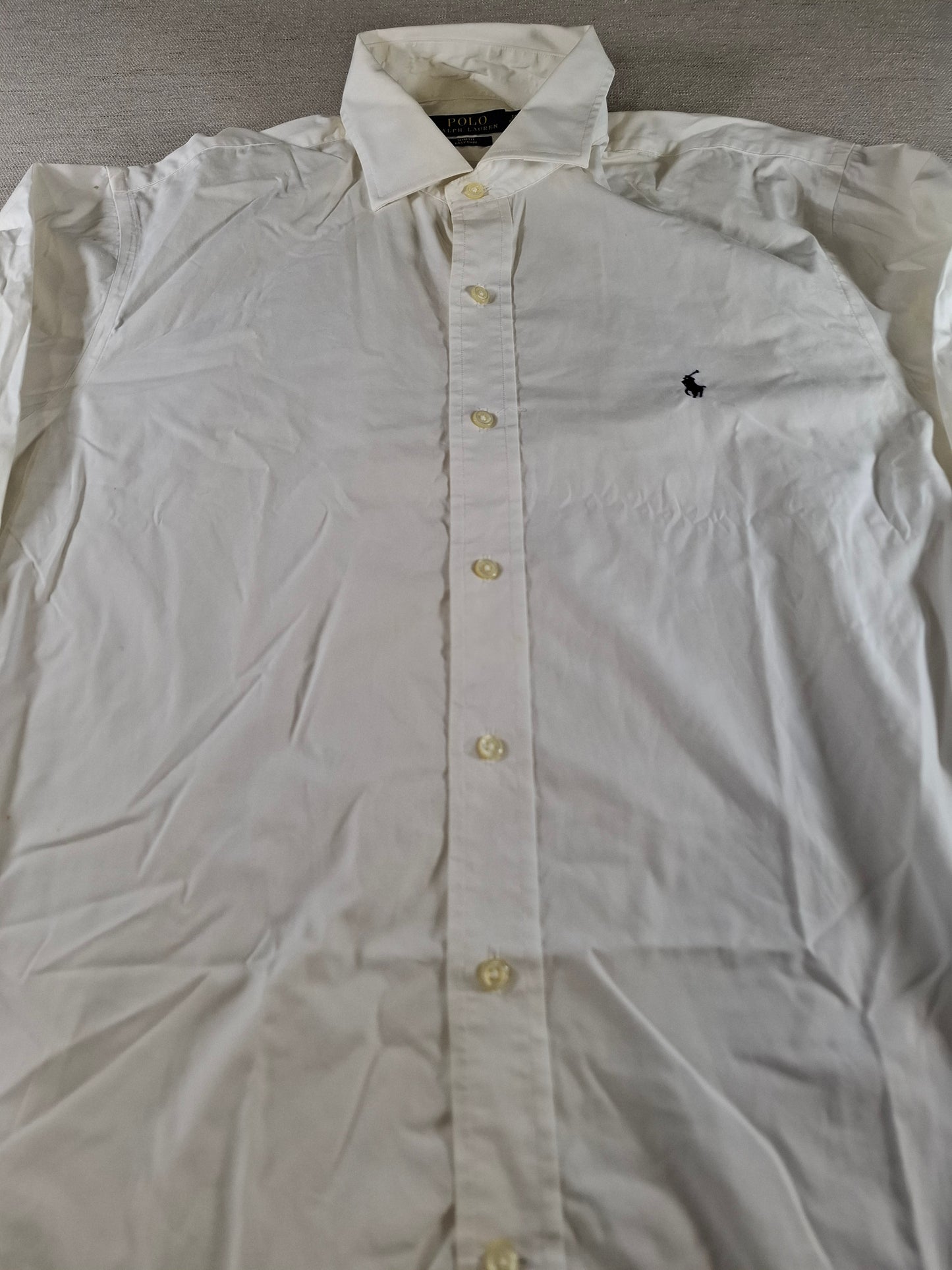 001423 – Polo Ralph Lauren Shirt – White, Size 16 34/35