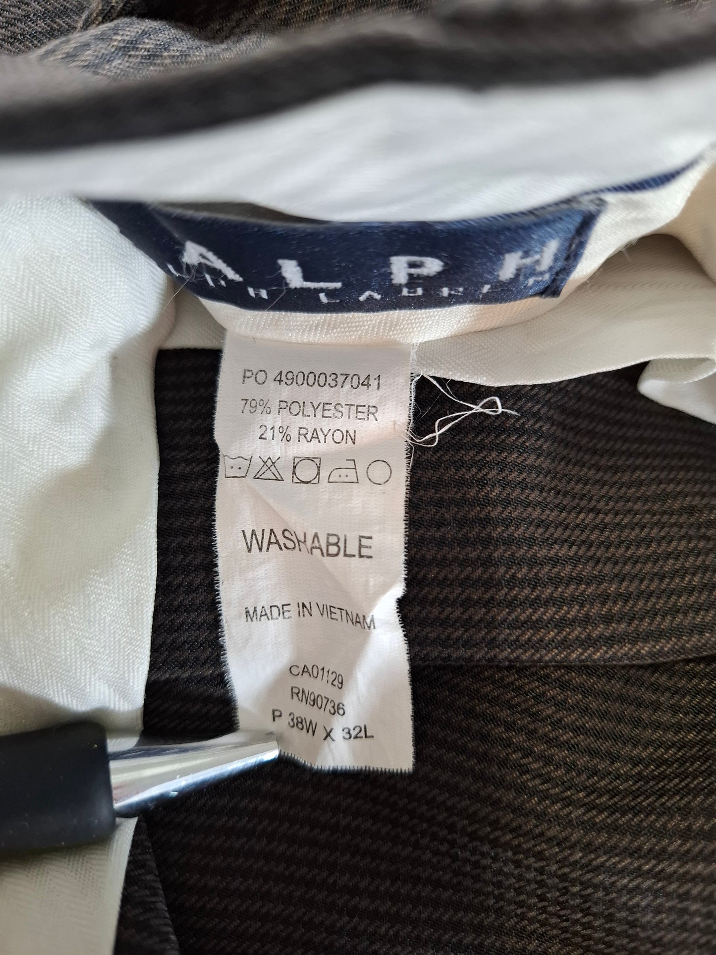 001396 – Polo Ralph Lauren Chino – Brown, Size 38/32