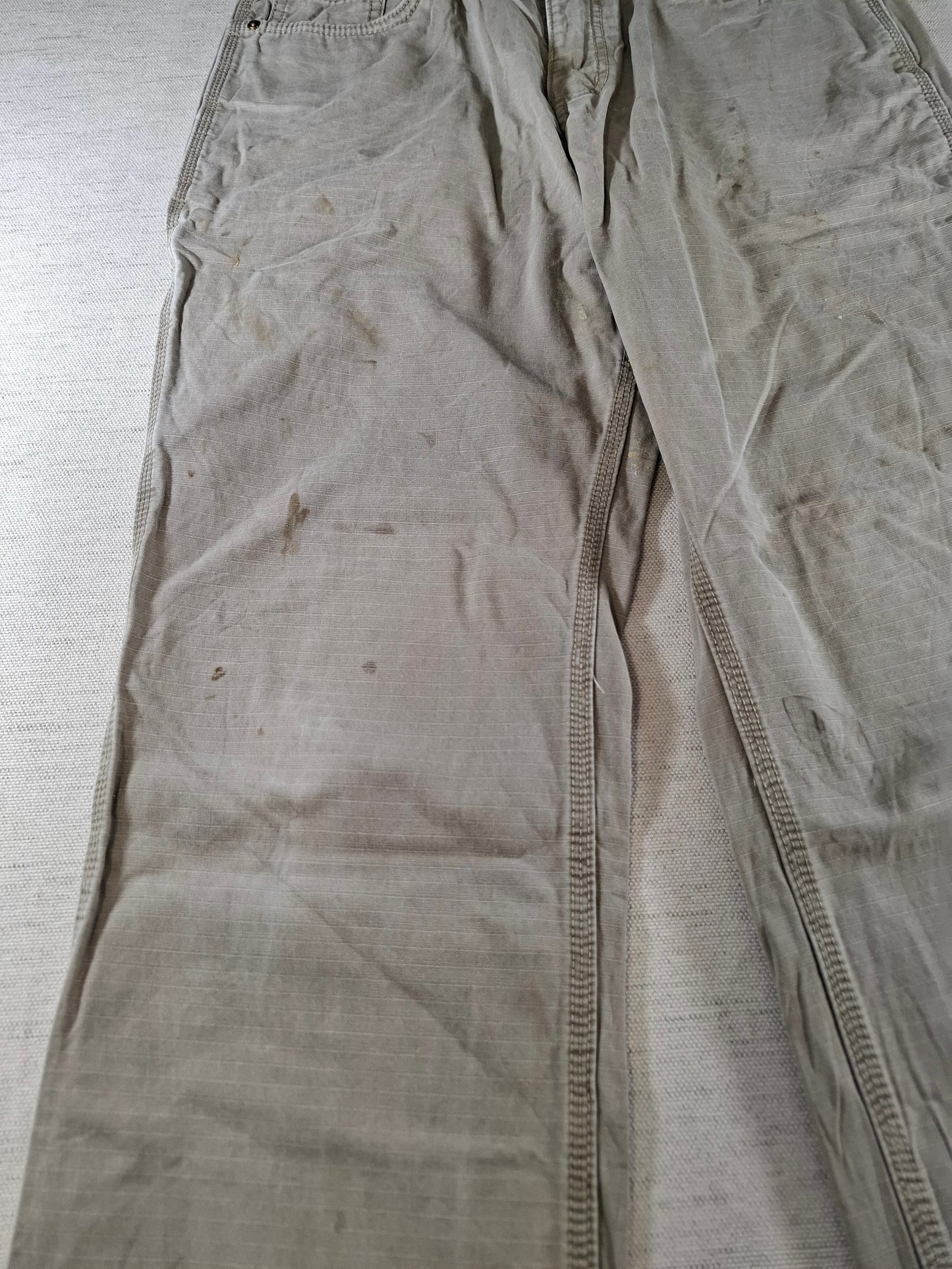 001399 – Carhartt Pants – Khaki/Grey, Size 34/32