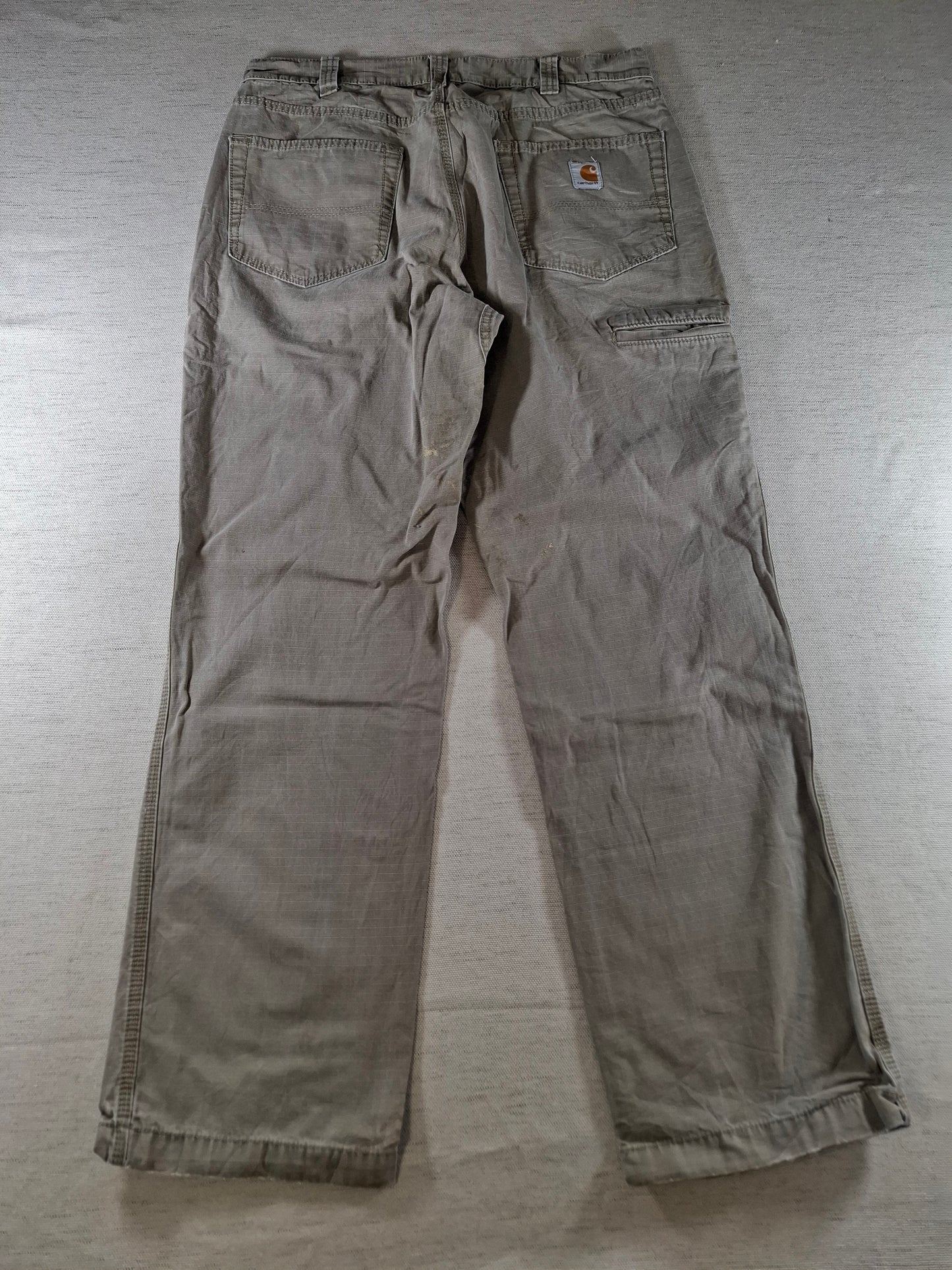 001399 – Carhartt Pants – Khaki/Grey, Size 34/32