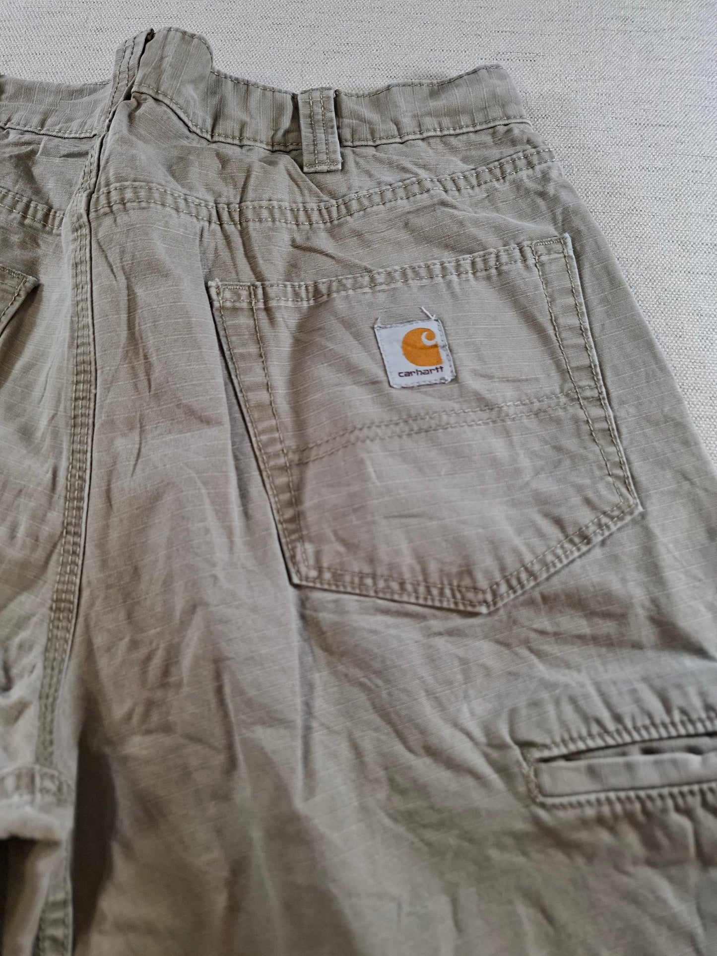 001399 – Carhartt Pants – Khaki/Grey, Size 34/32