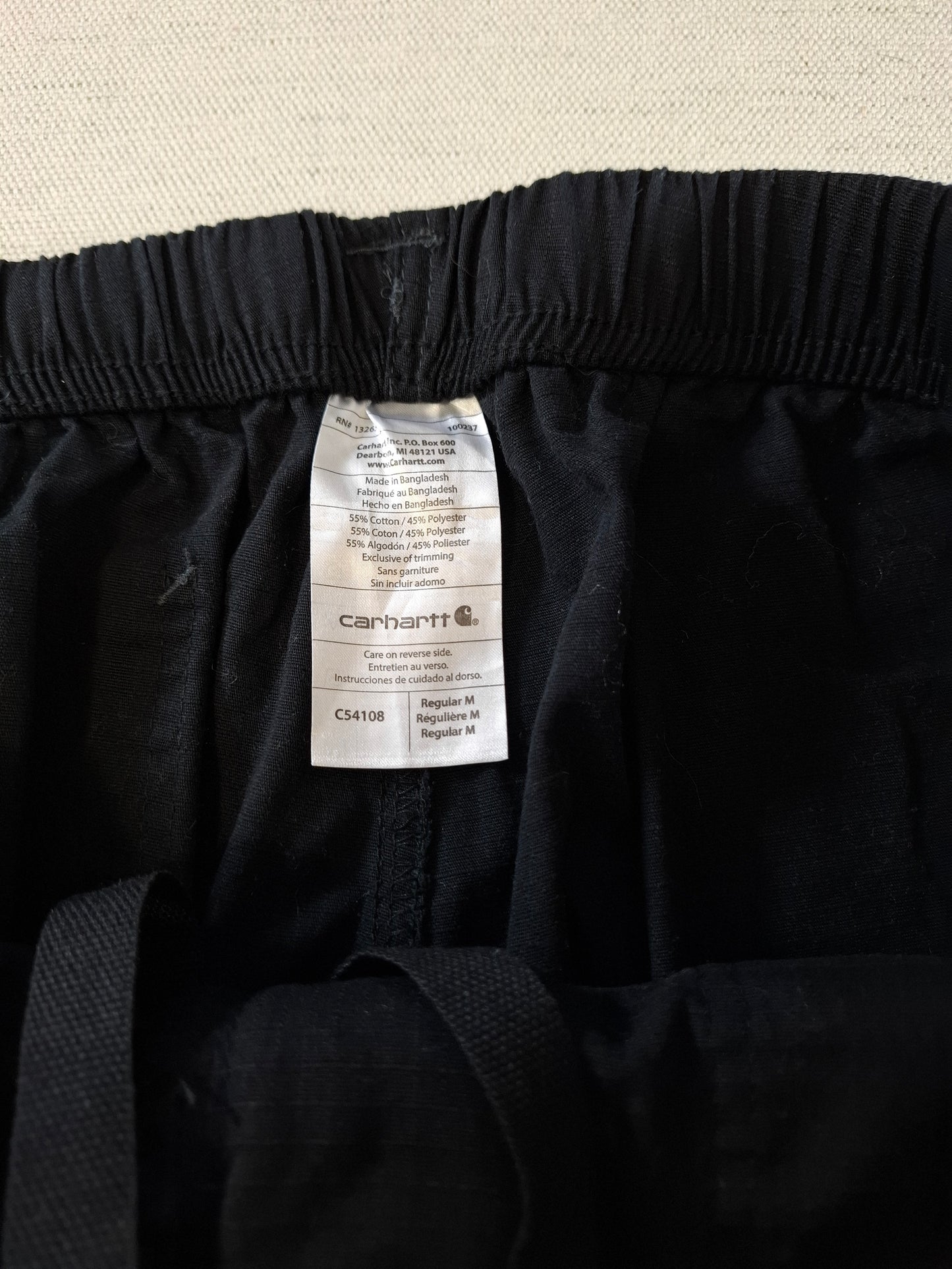 001402 – Carhartt Work Pants – Black, Size M