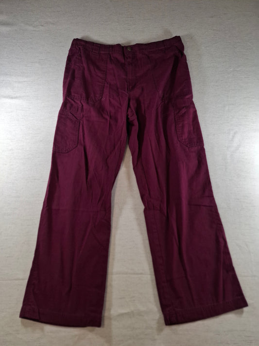 001403 – Carhartt Work Pants – Burgundy, Size L