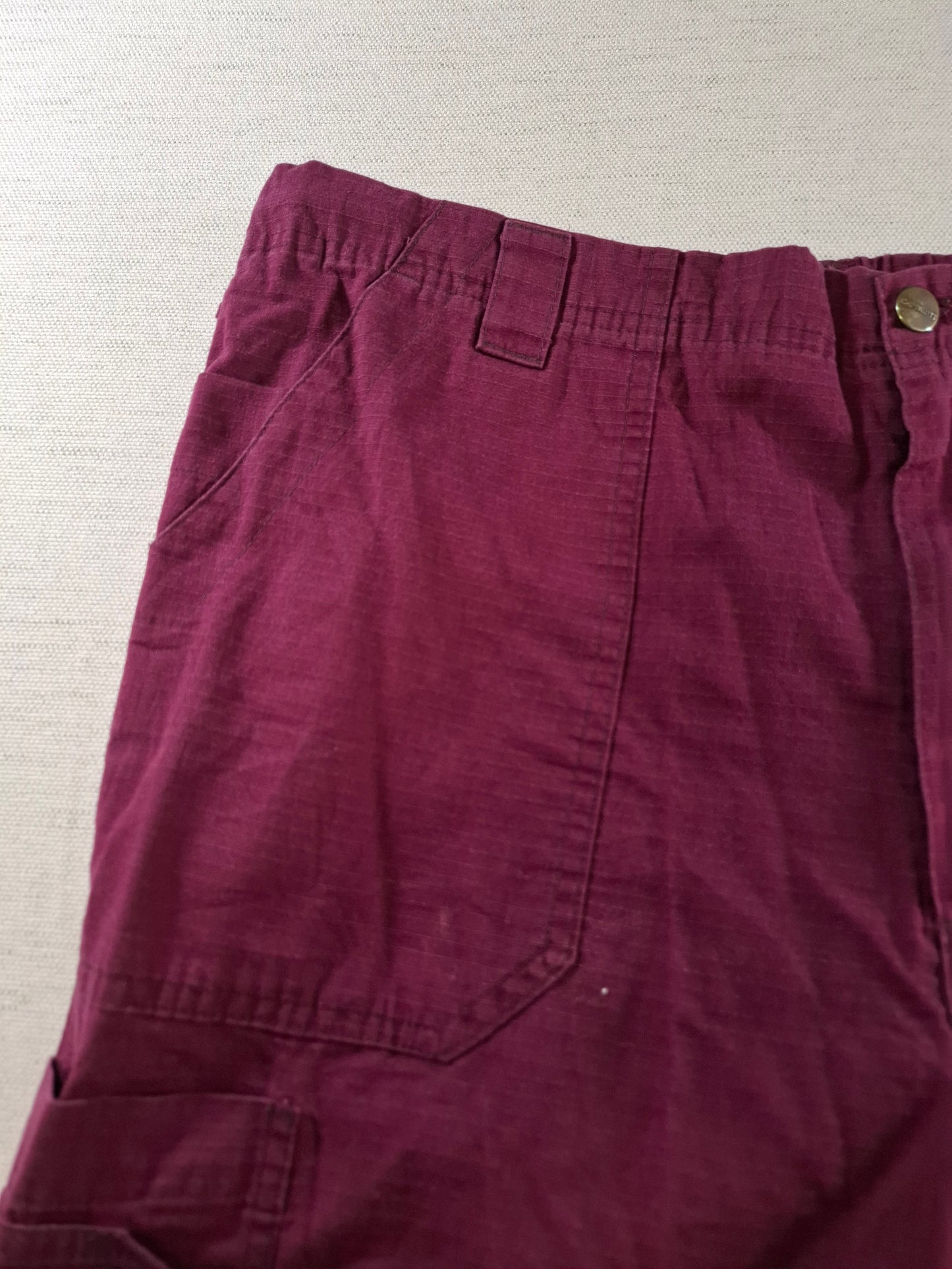 001403 – Carhartt Work Pants – Burgundy, Size L