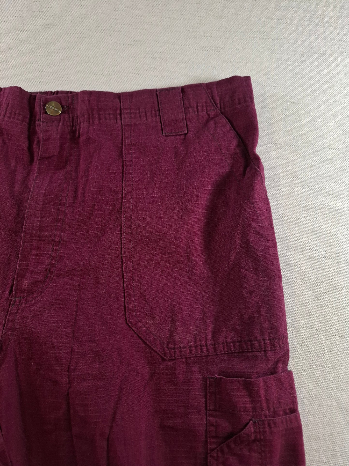 001403 – Carhartt Work Pants – Burgundy, Size L