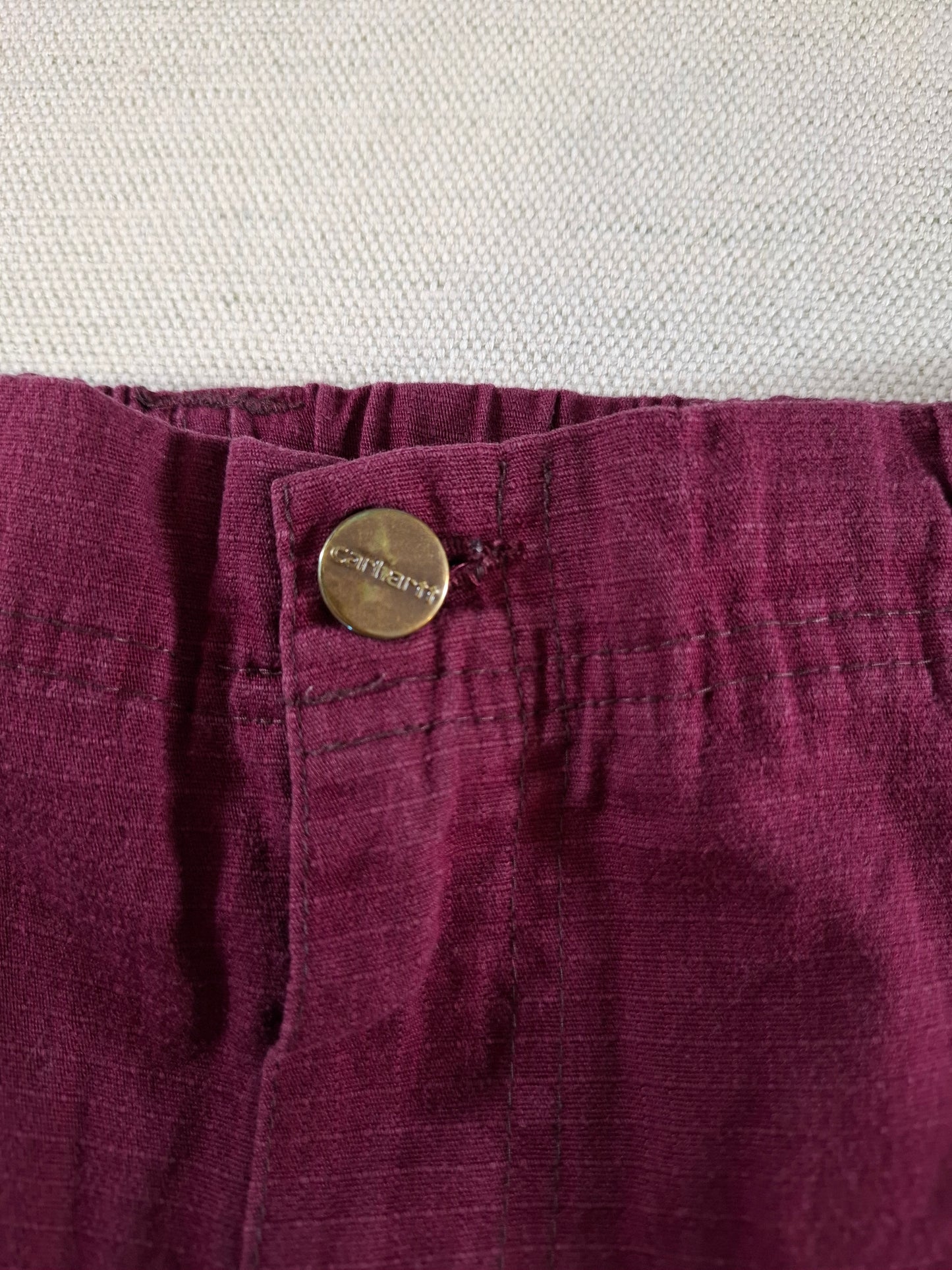 001403 – Carhartt Work Pants – Burgundy, Size L