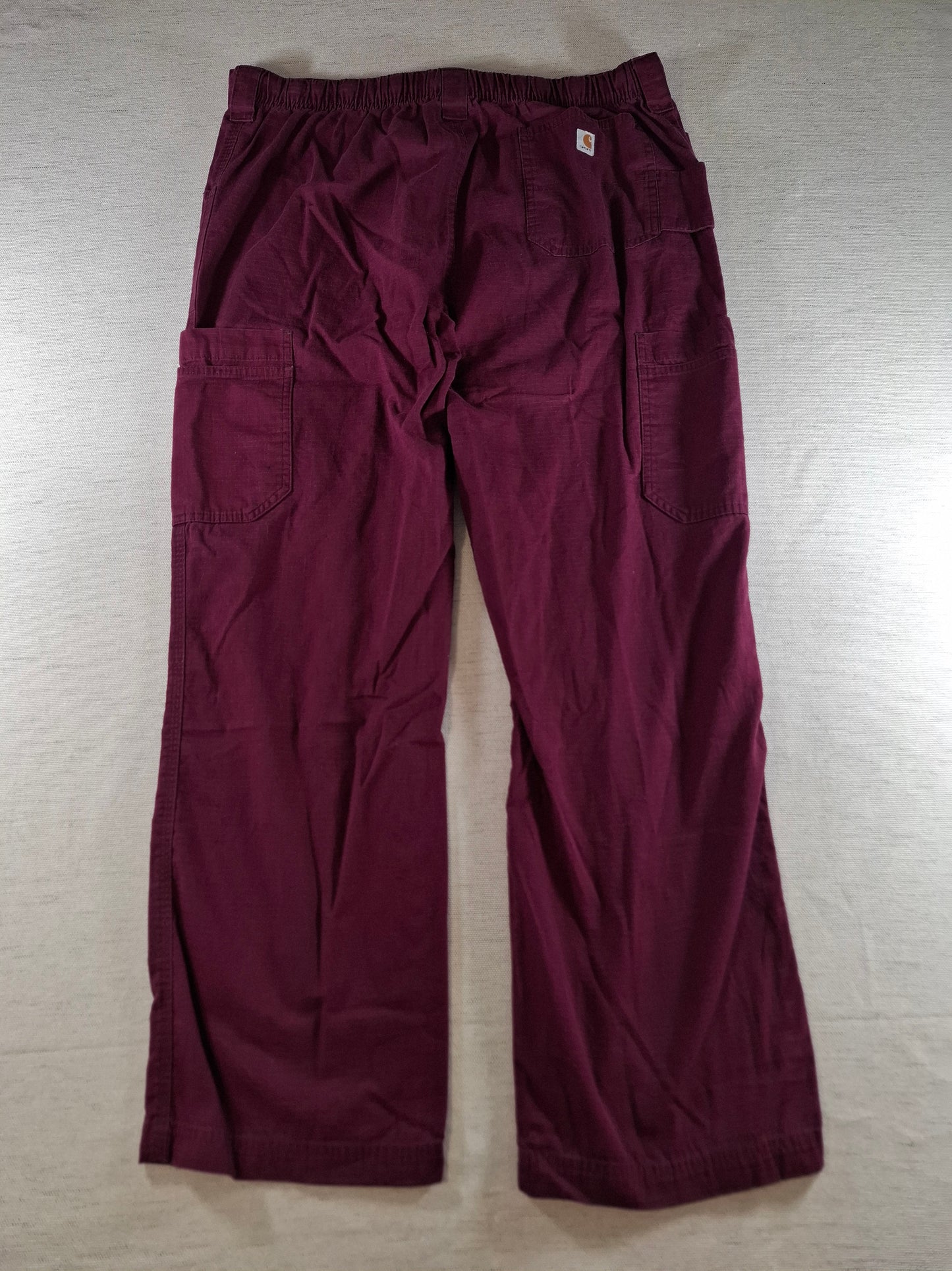 001403 – Carhartt Work Pants – Burgundy, Size L