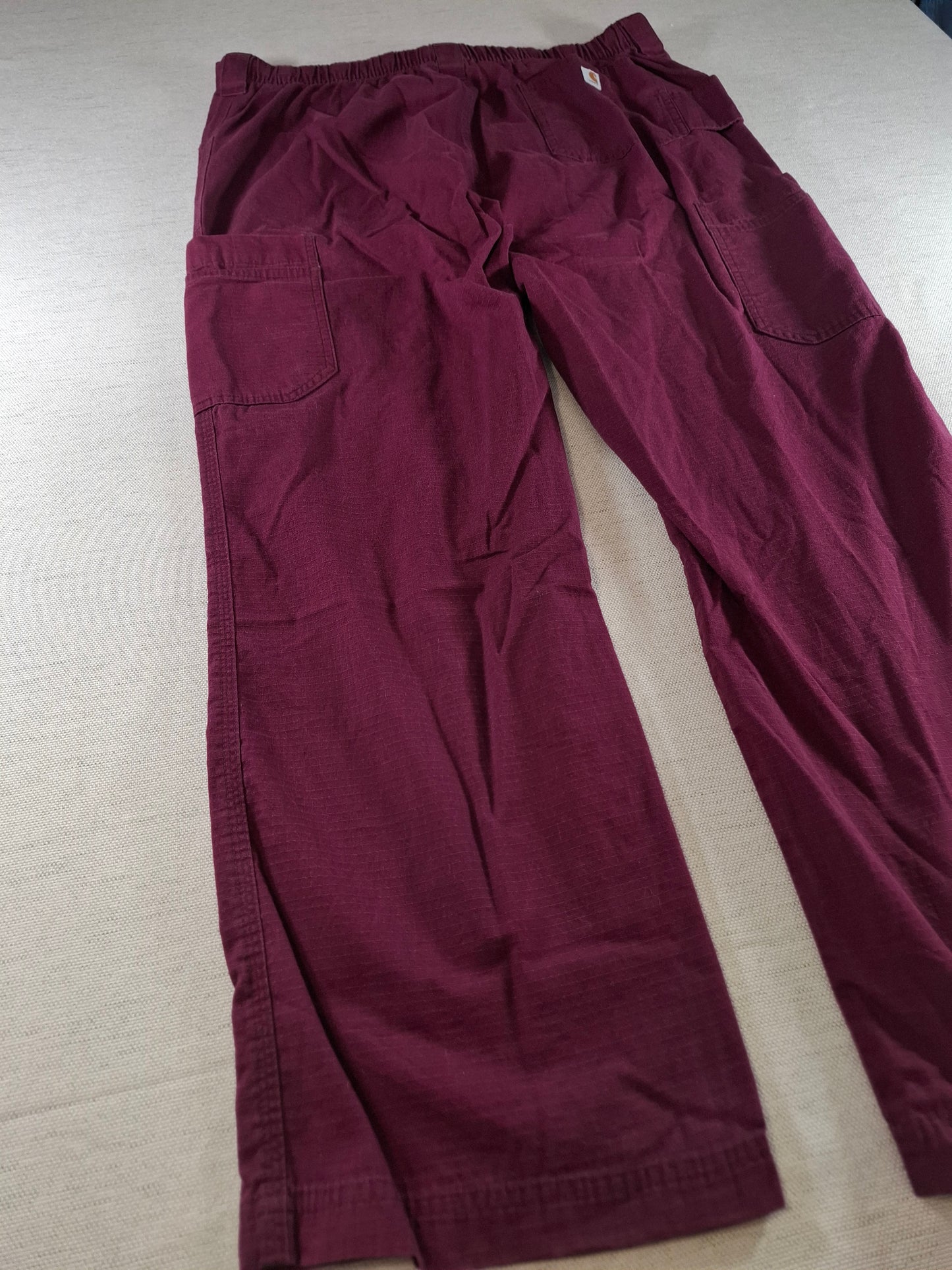 001403 – Carhartt Work Pants – Burgundy, Size L