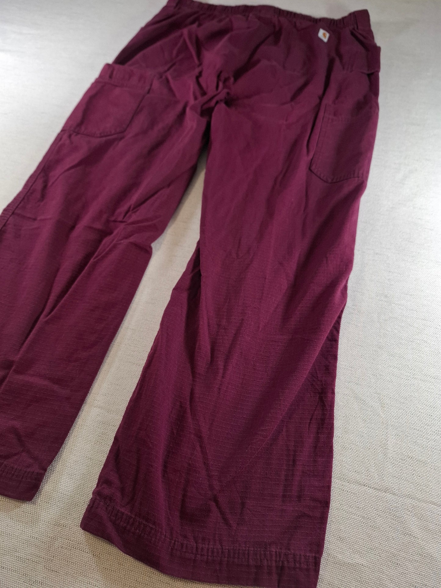 001403 – Carhartt Work Pants – Burgundy, Size L