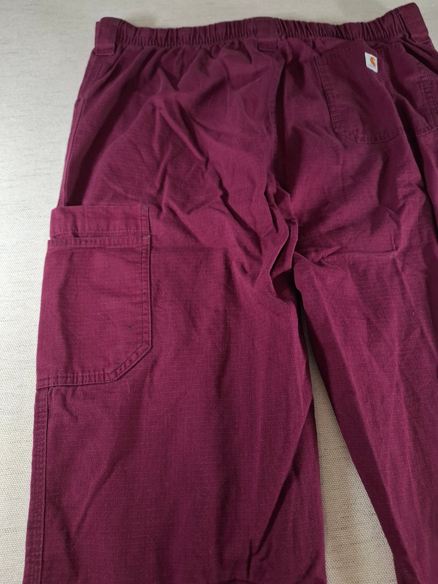 001403 – Carhartt Work Pants – Burgundy, Size L