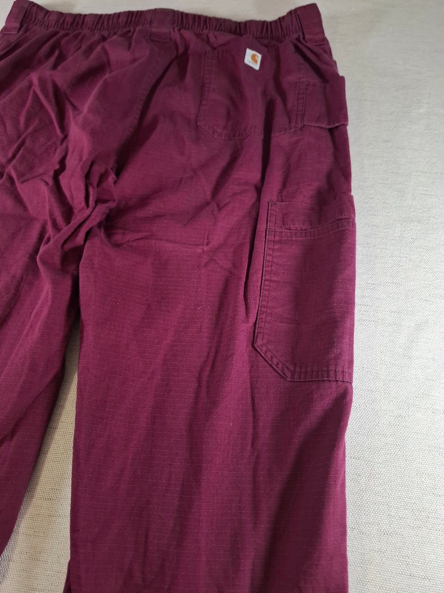 001403 – Carhartt Work Pants – Burgundy, Size L