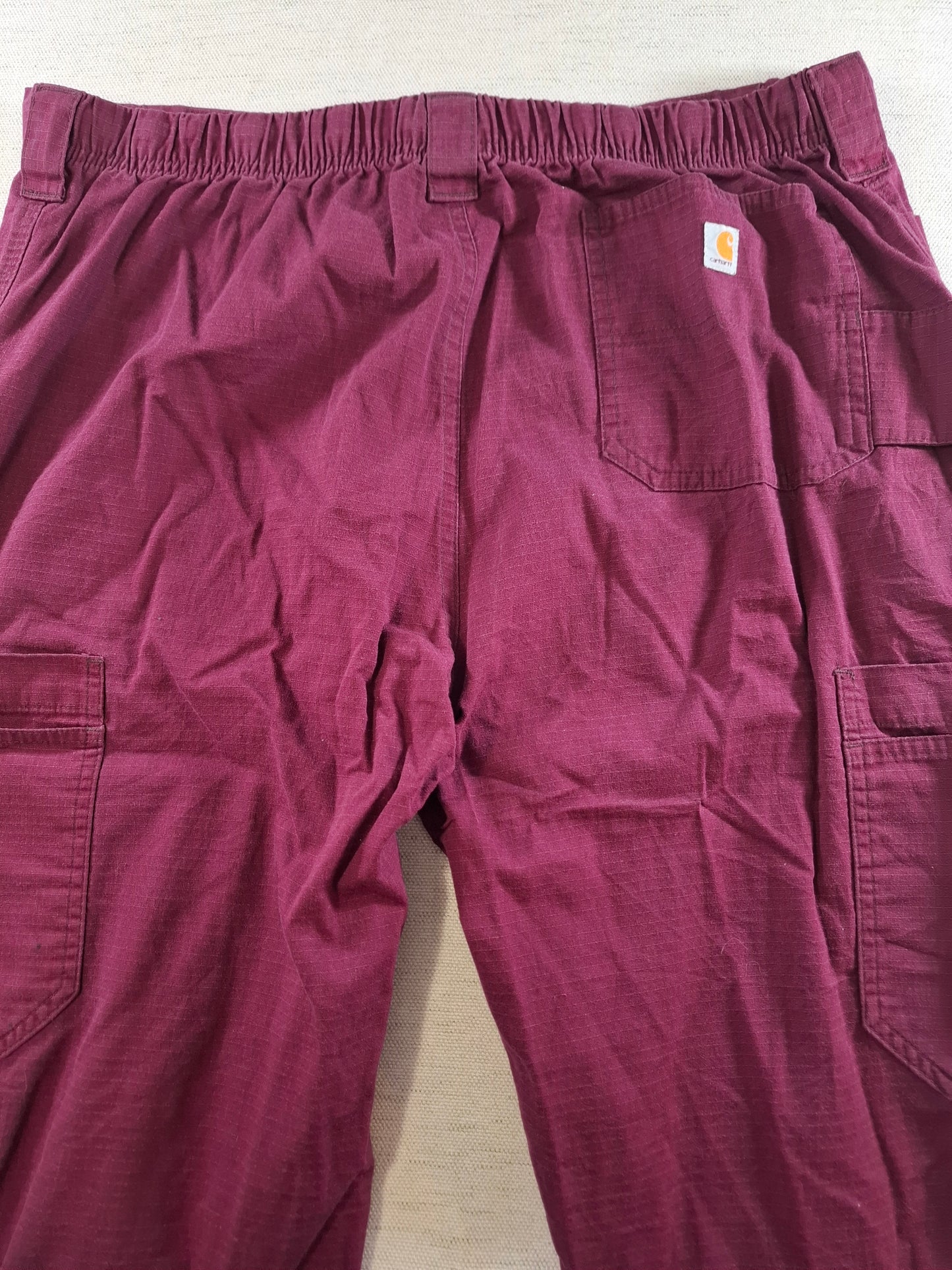 001403 – Carhartt Work Pants – Burgundy, Size L