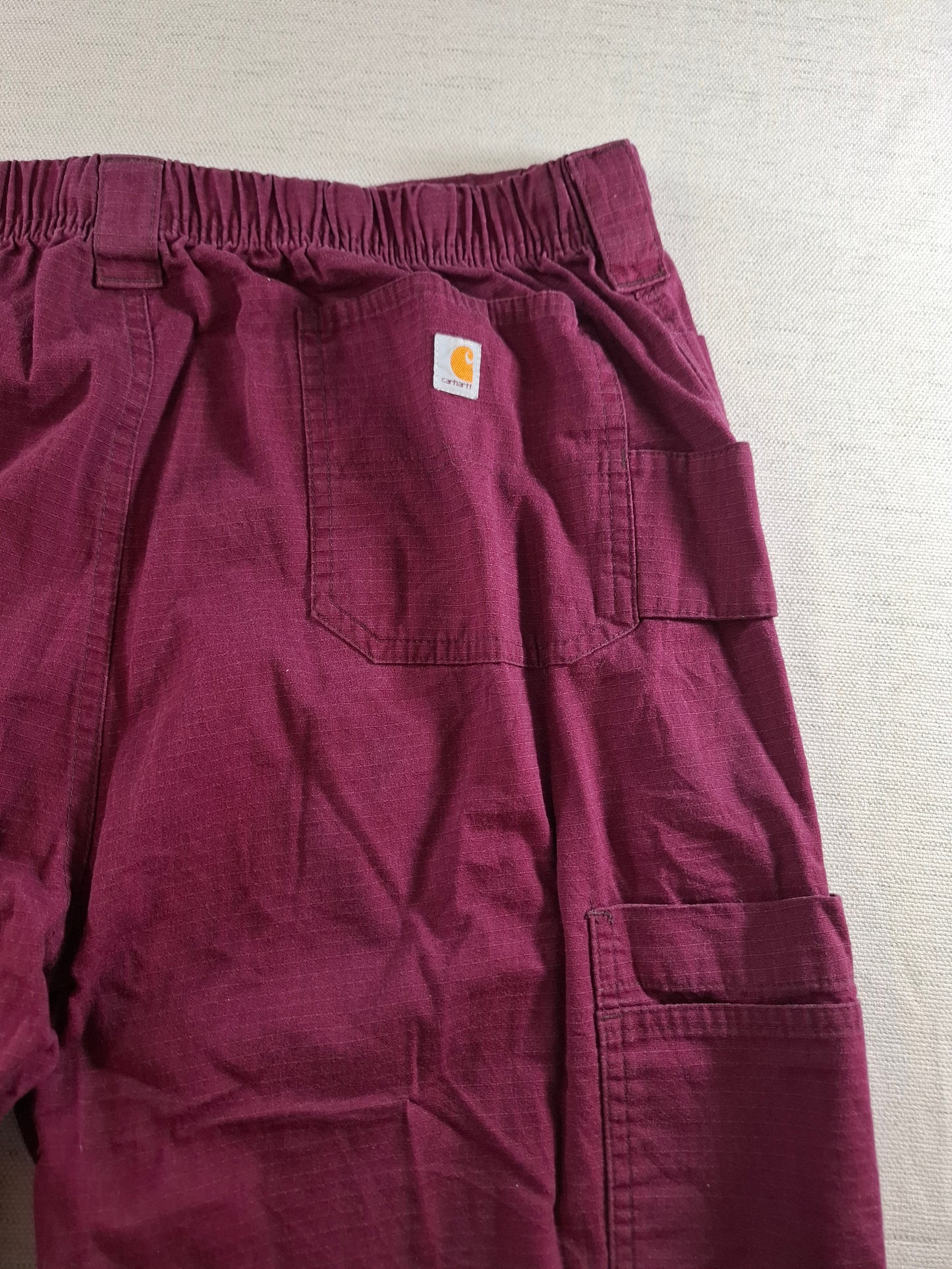 001403 – Carhartt Work Pants – Burgundy, Size L