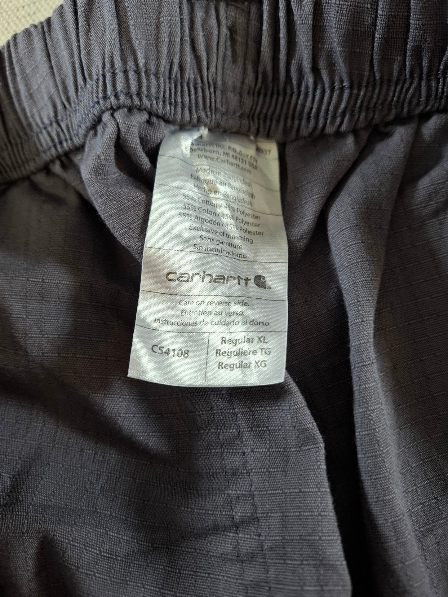001404 – Carhartt Work Pants – Grey, Size XL