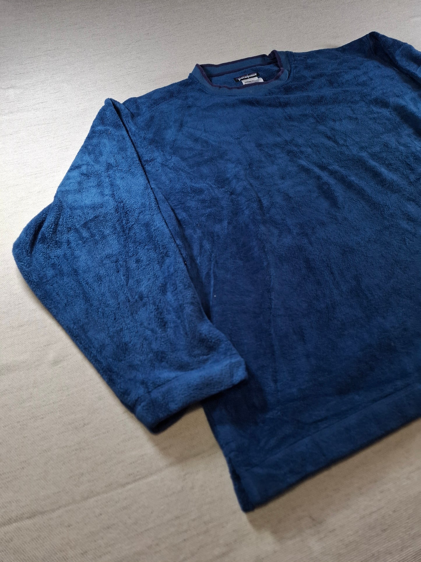 001428 – Patagonia Fleece Sweater – Blue, Size Men's M