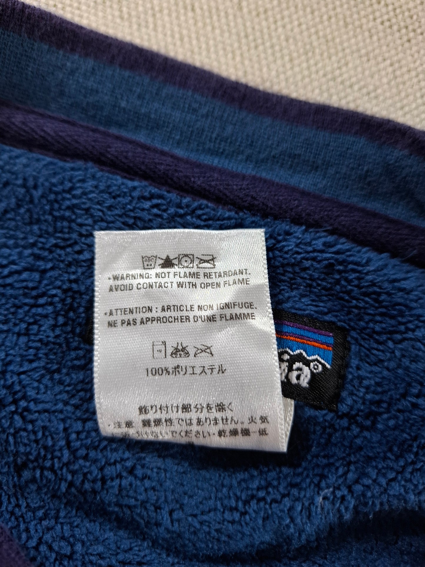 001428 – Patagonia Fleece Sweater – Blue, Size Men's M