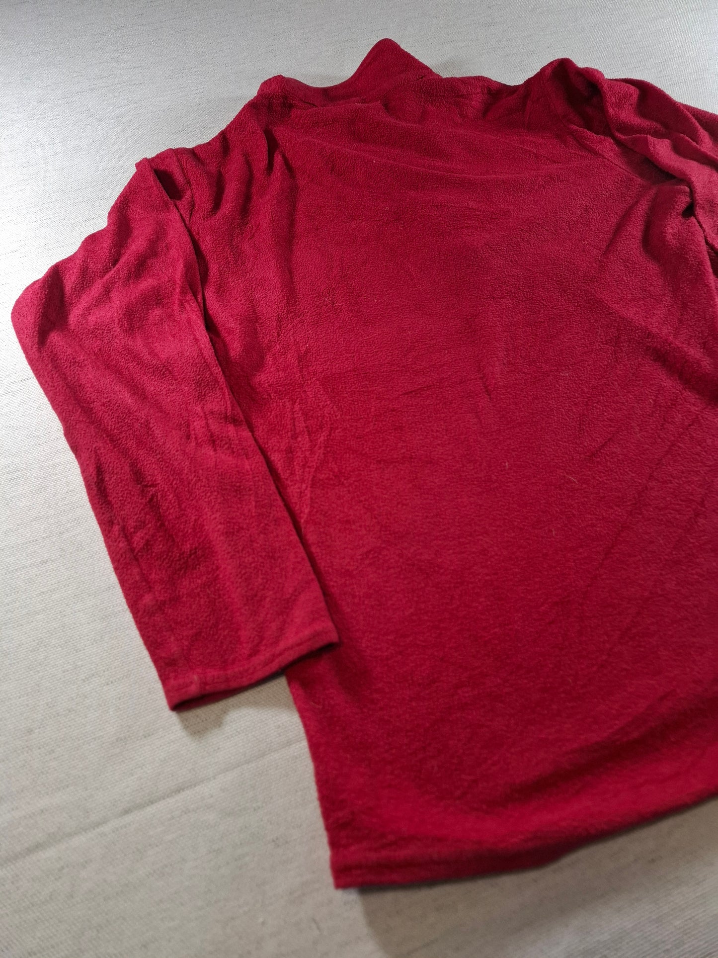 001432 – Patagonia Fleece Jacket – Burgundy Red, Size Men's S
