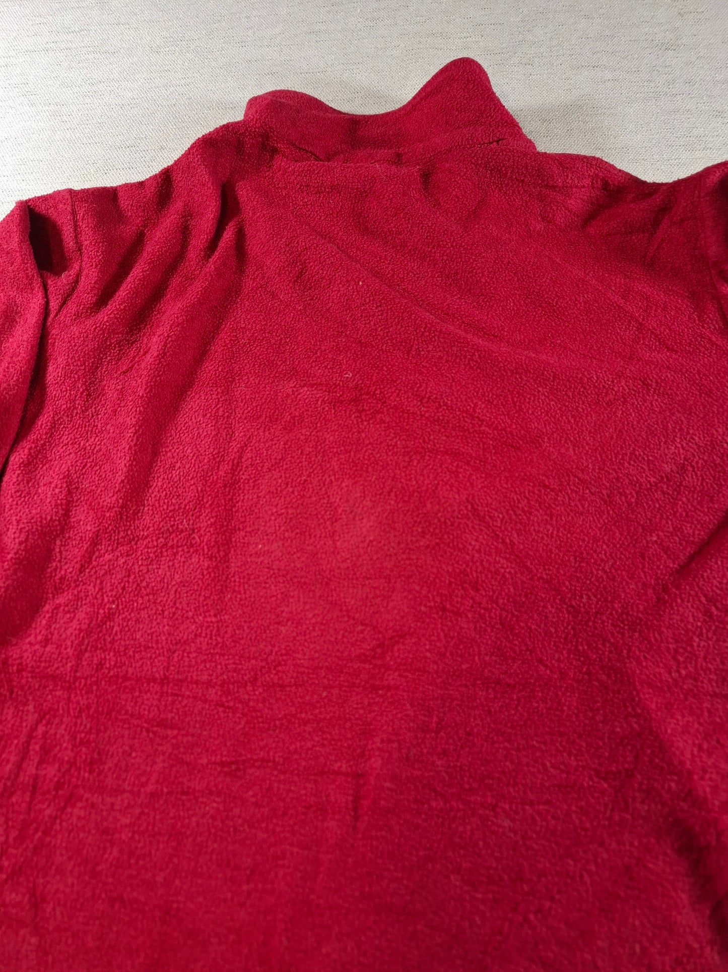 001432 – Patagonia Fleece Jacket – Burgundy Red, Size Men's S