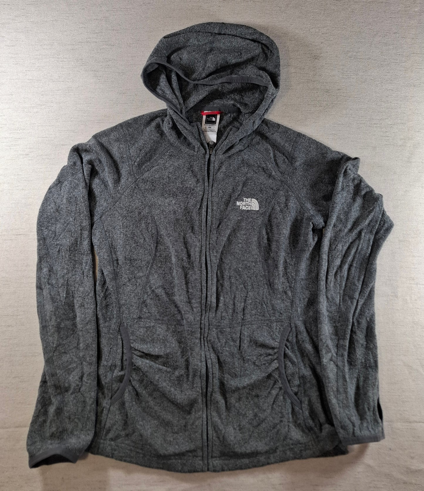 001433 – The North Face Fleece Jacket – Grey, Size Women's M