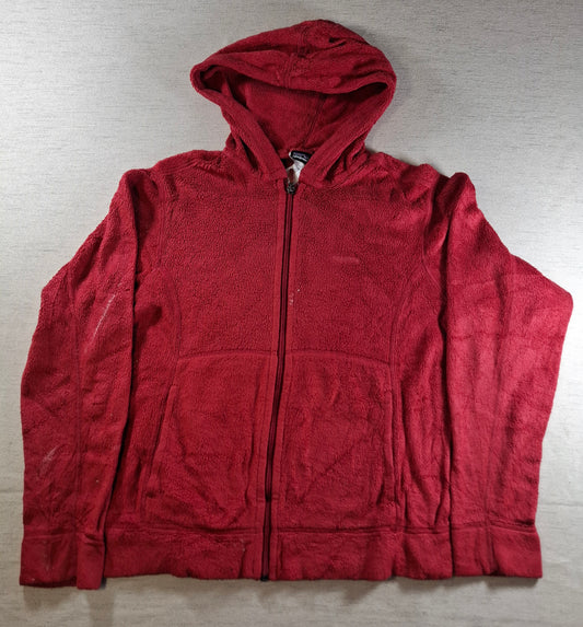 001434 – Patagonia Fleece Jacket – Red, Size Women's M