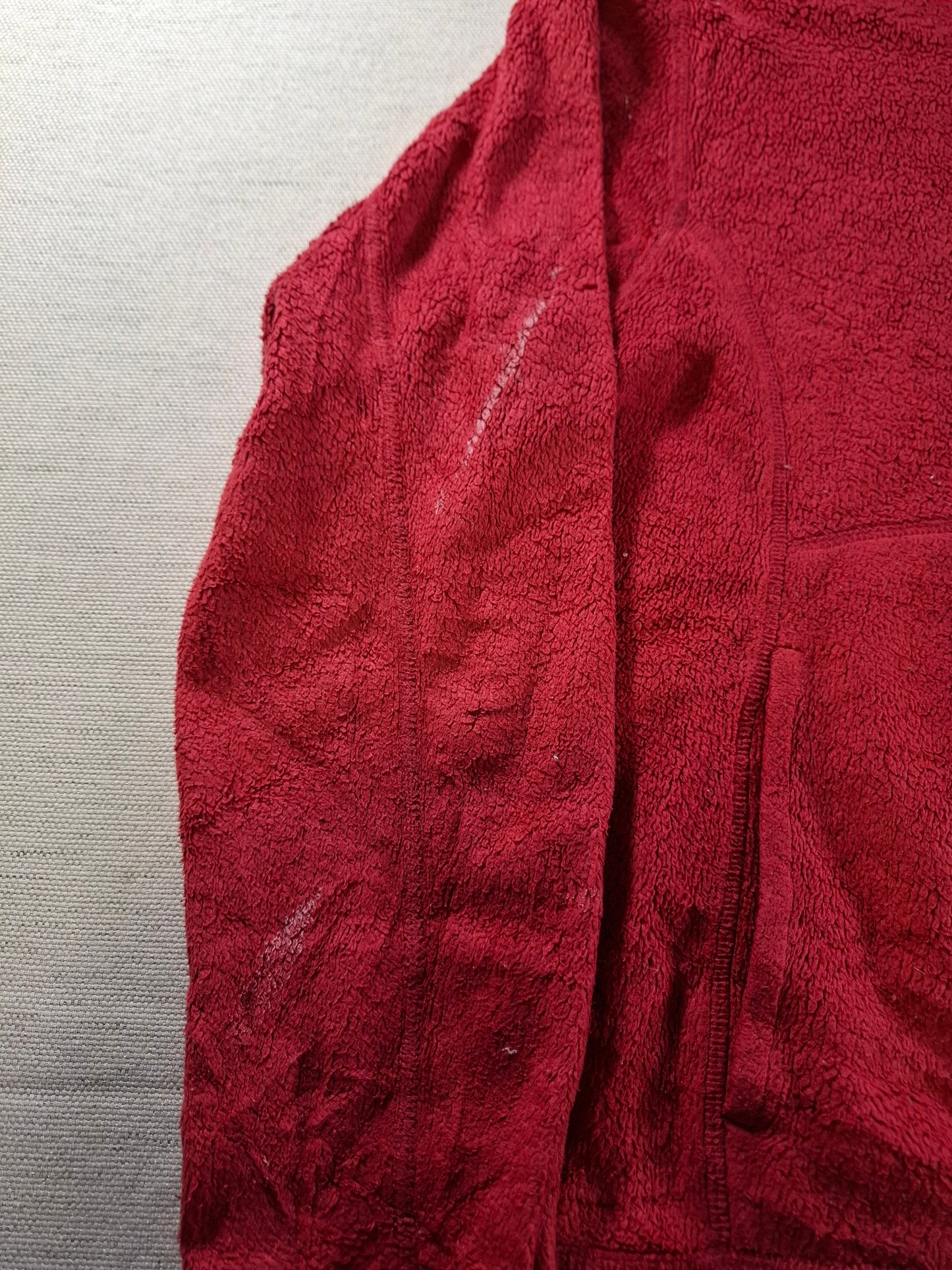 001434 – Patagonia Fleece Jacket – Red, Size Women's M