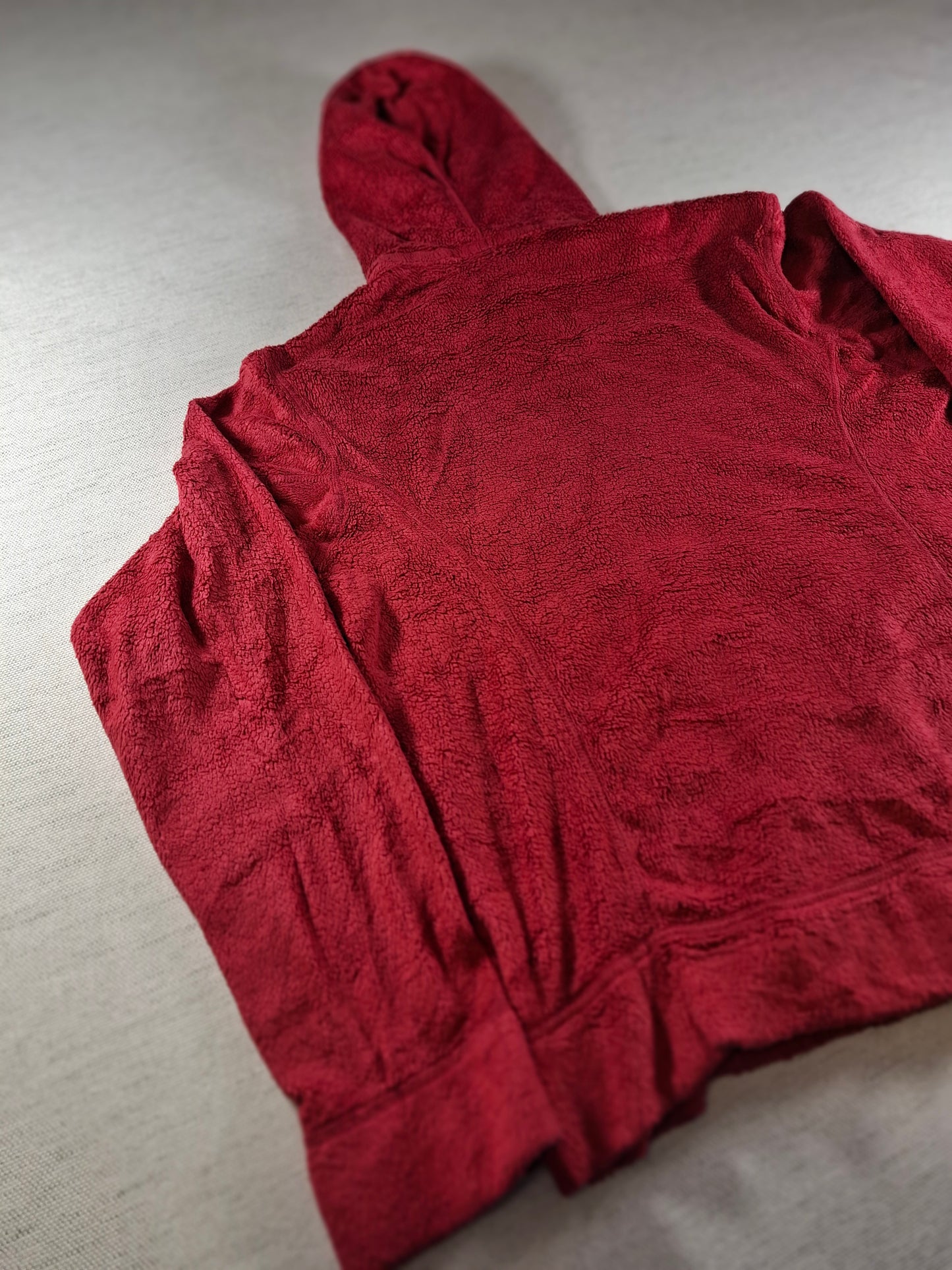 001434 – Patagonia Fleece Jacket – Red, Size Women's M