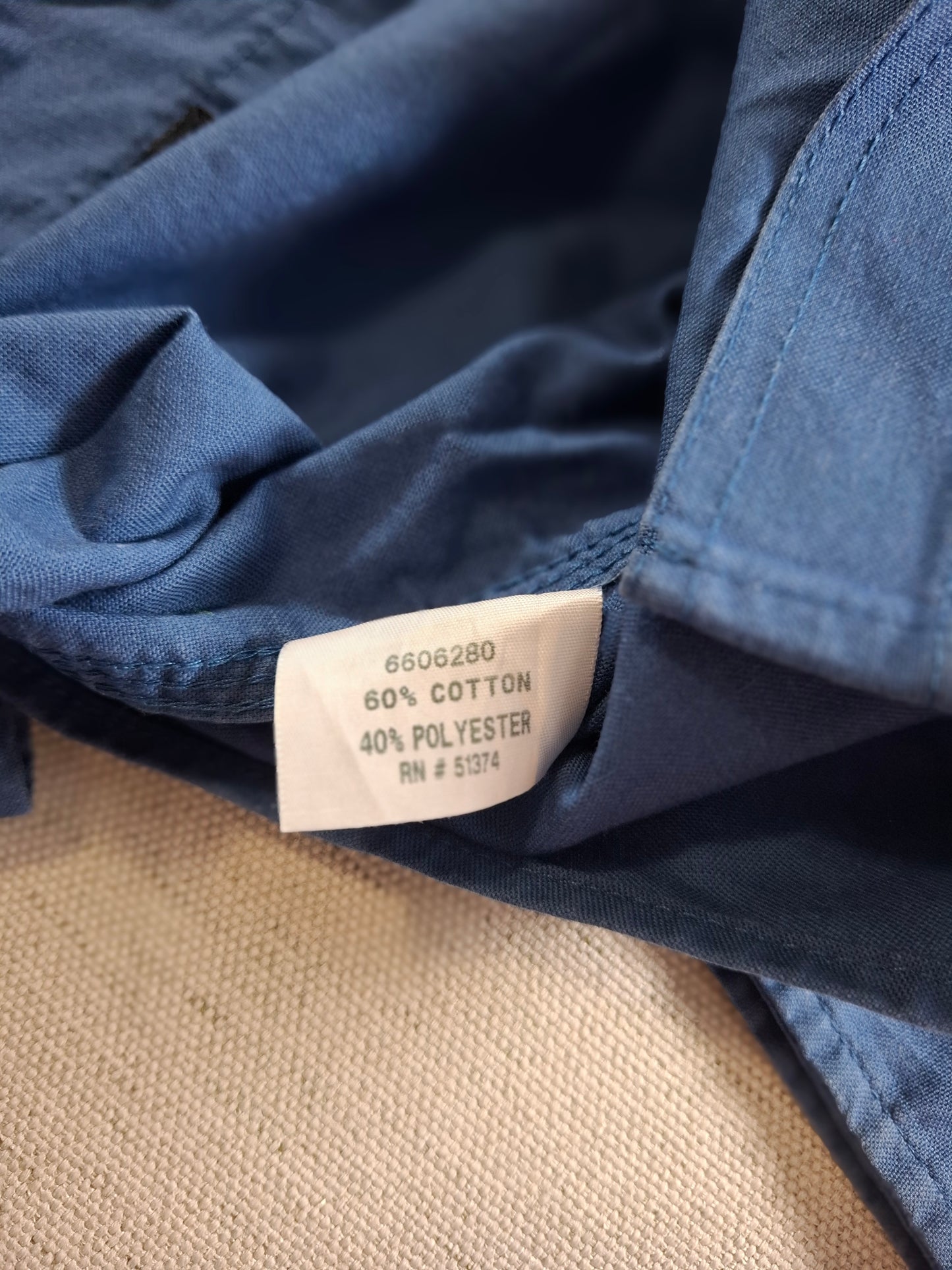 001438 – Carhartt Work Shirt – Blue, Size L