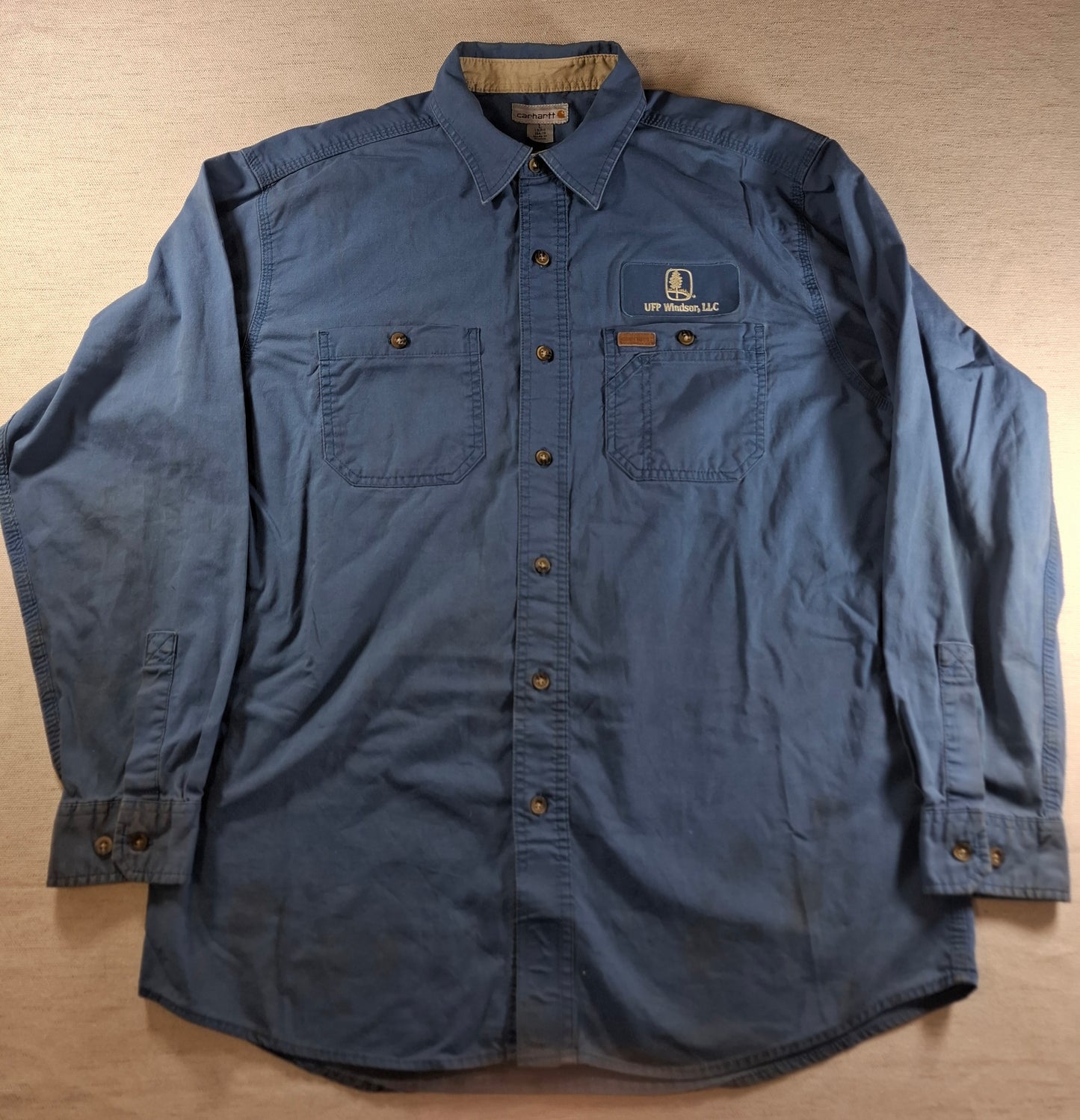 001439 – Carhartt Work Shirt – Blue, Size L