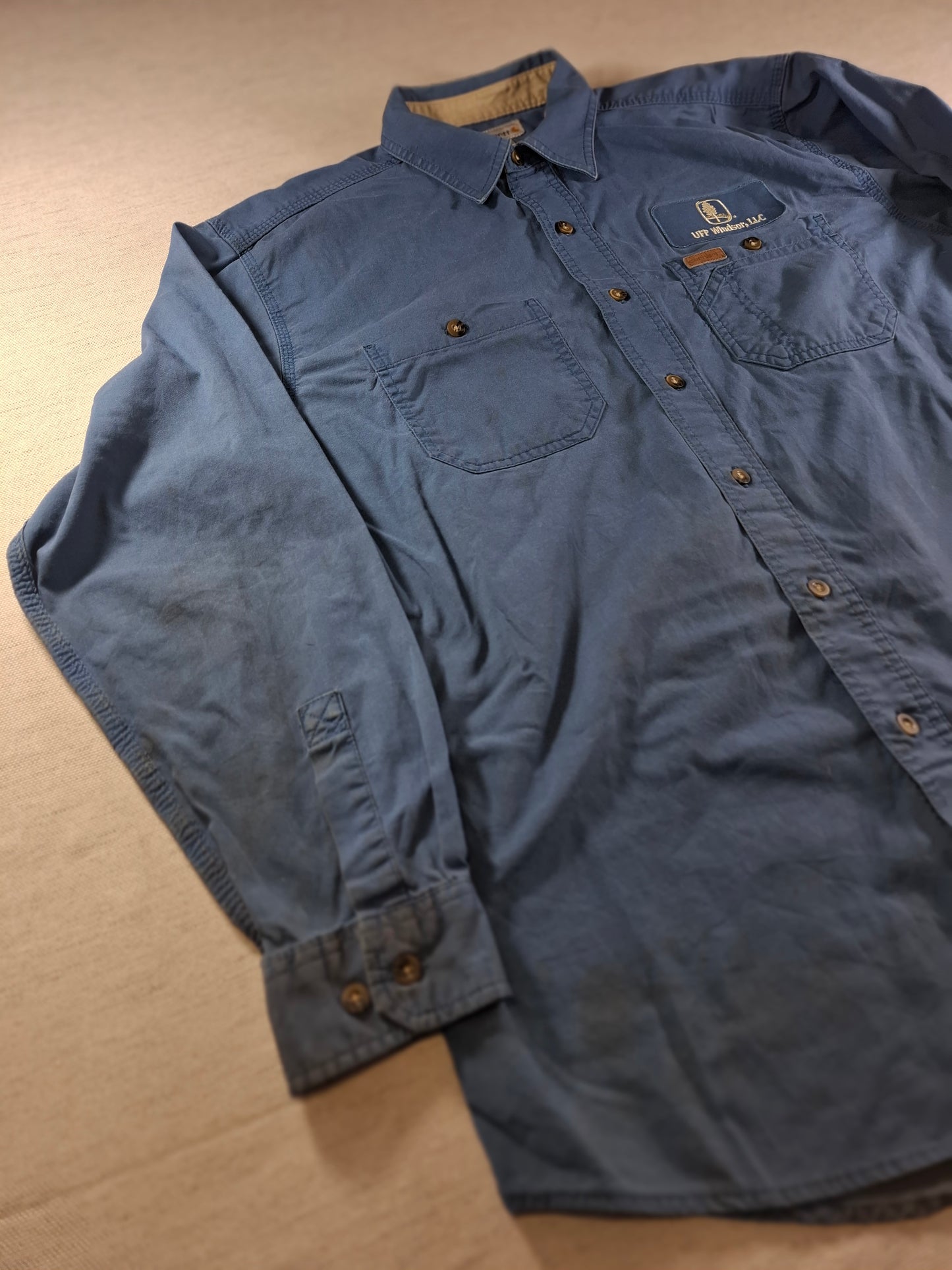 001439 – Carhartt Work Shirt – Blue, Size L