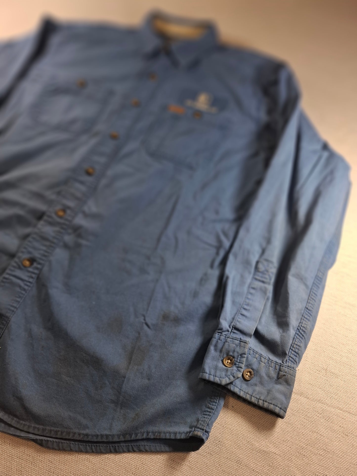 001439 – Carhartt Work Shirt – Blue, Size L