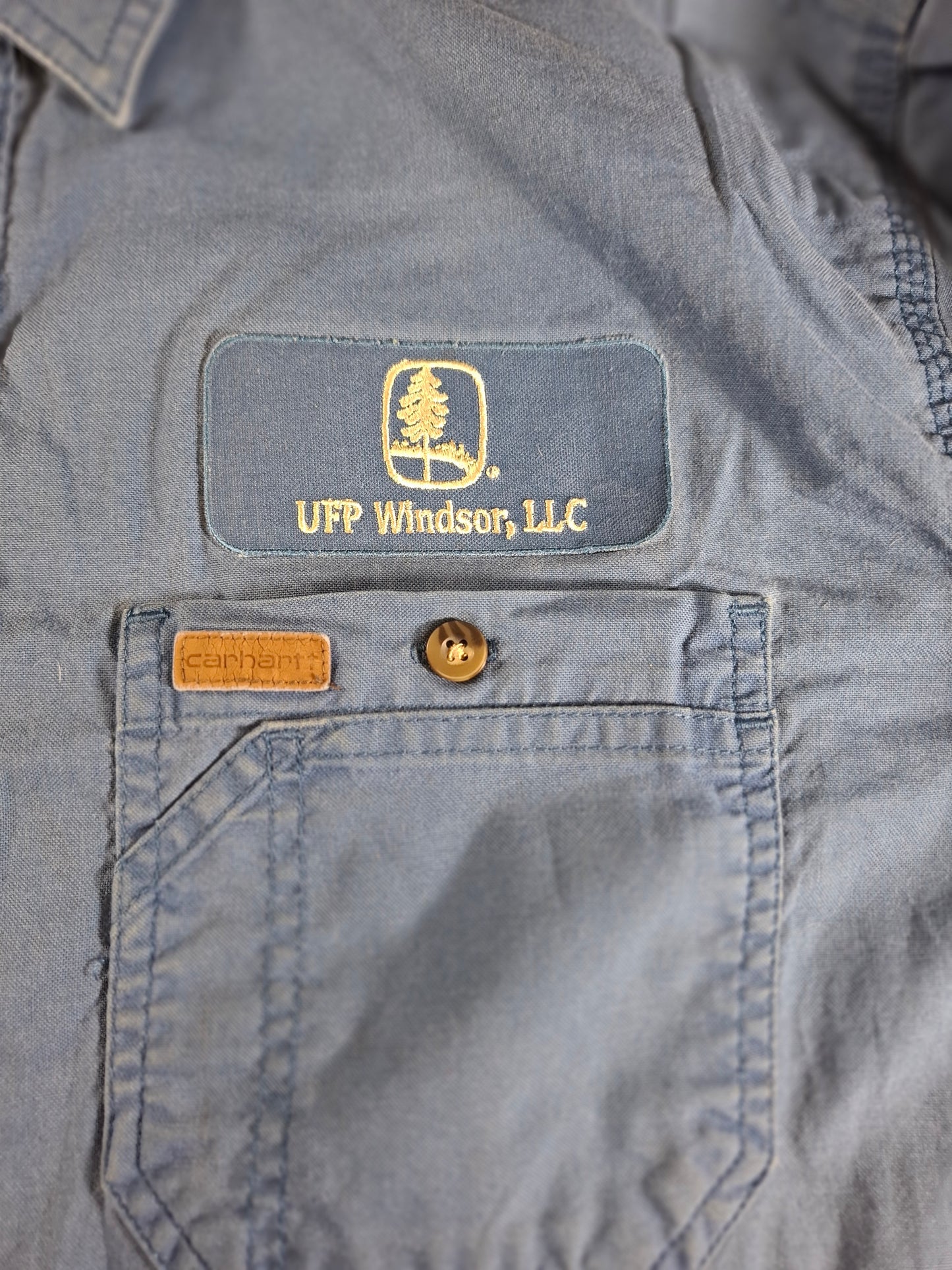 001439 – Carhartt Work Shirt – Blue, Size L