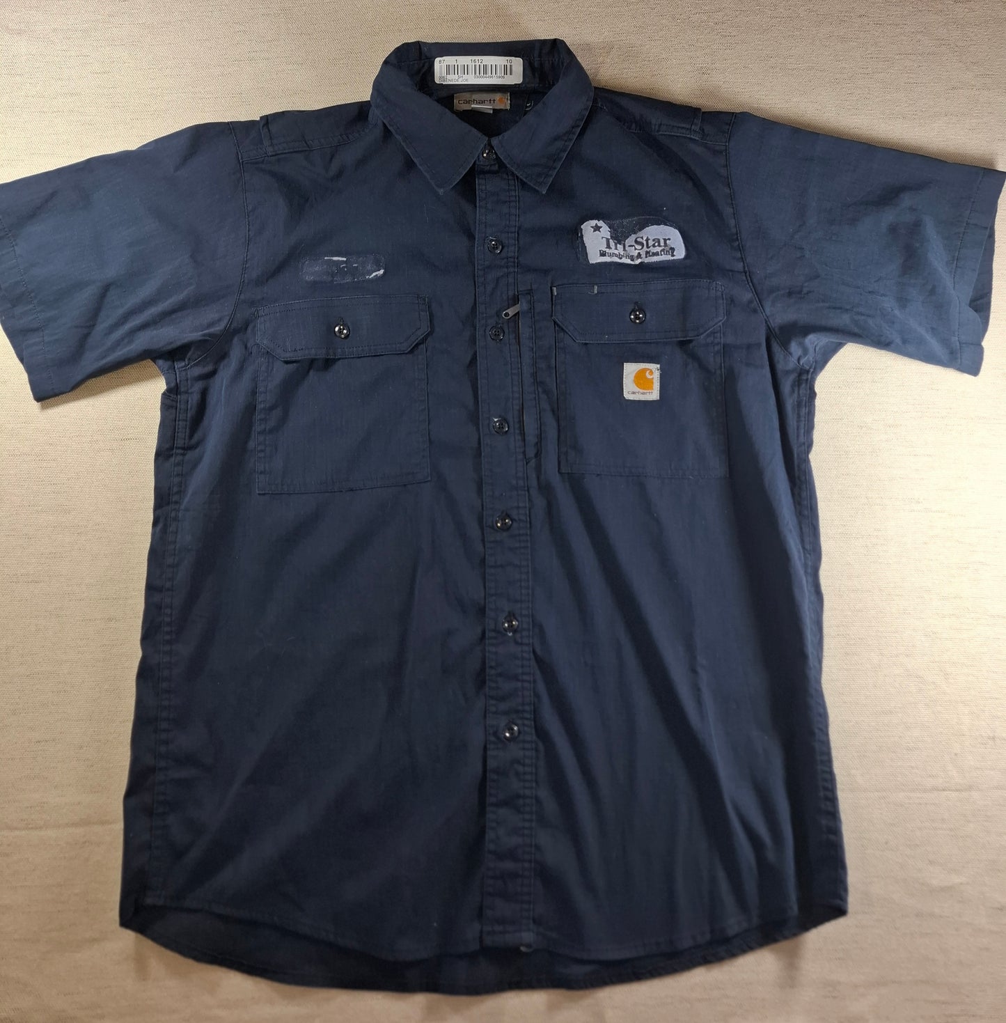 001440 – Carhartt Work Shirt – Navy, Size L