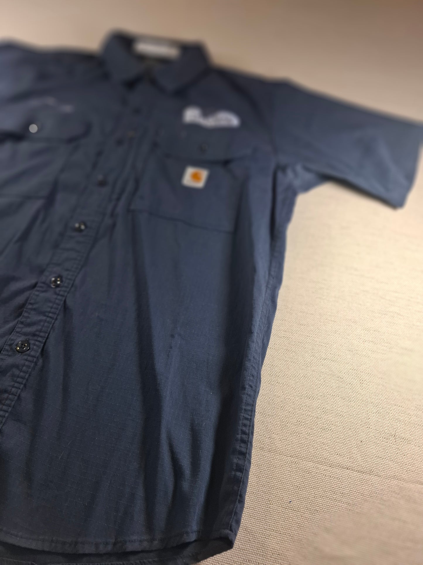 001440 – Carhartt Work Shirt – Navy, Size L