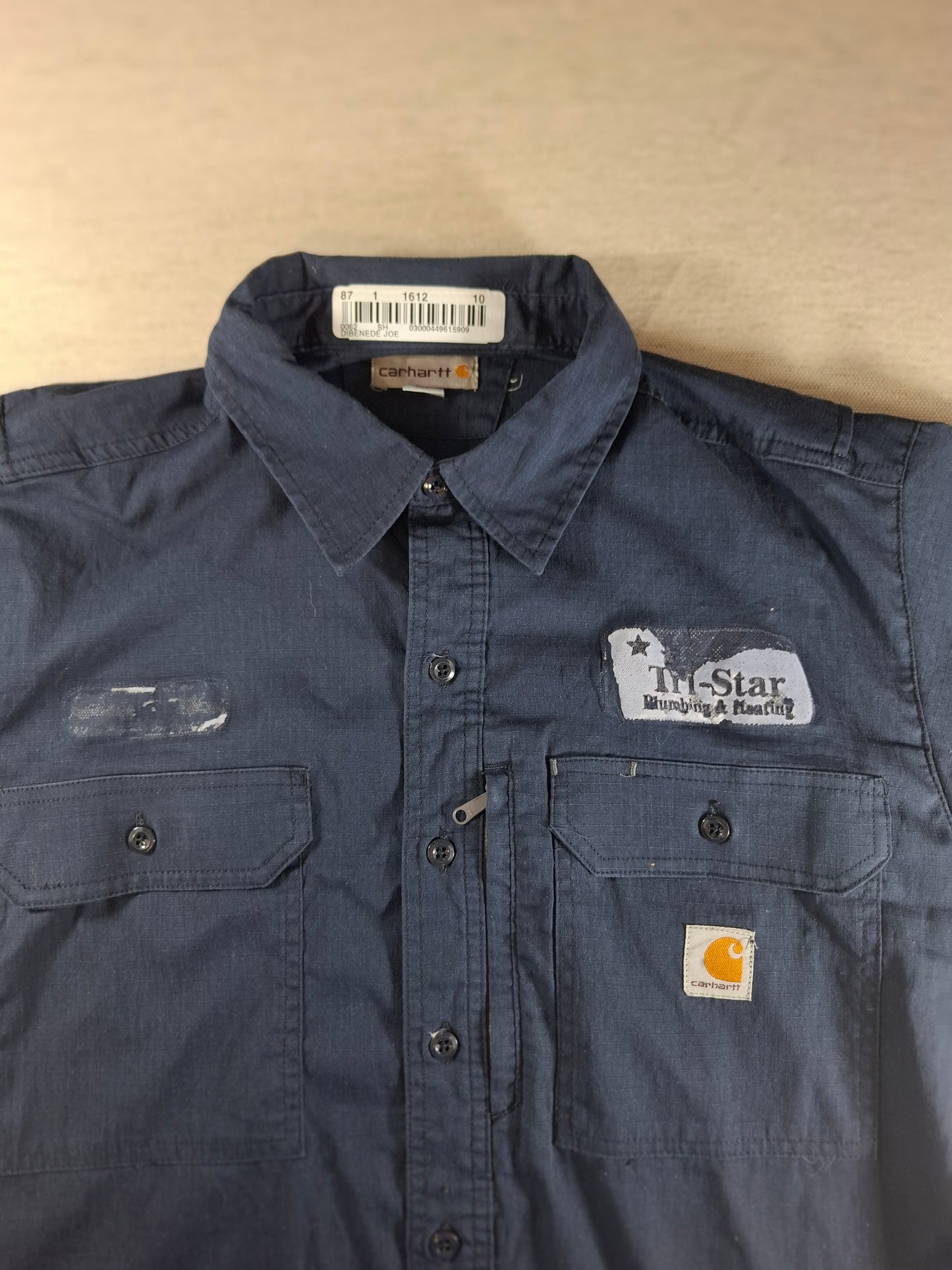 001440 – Carhartt Work Shirt – Navy, Size L