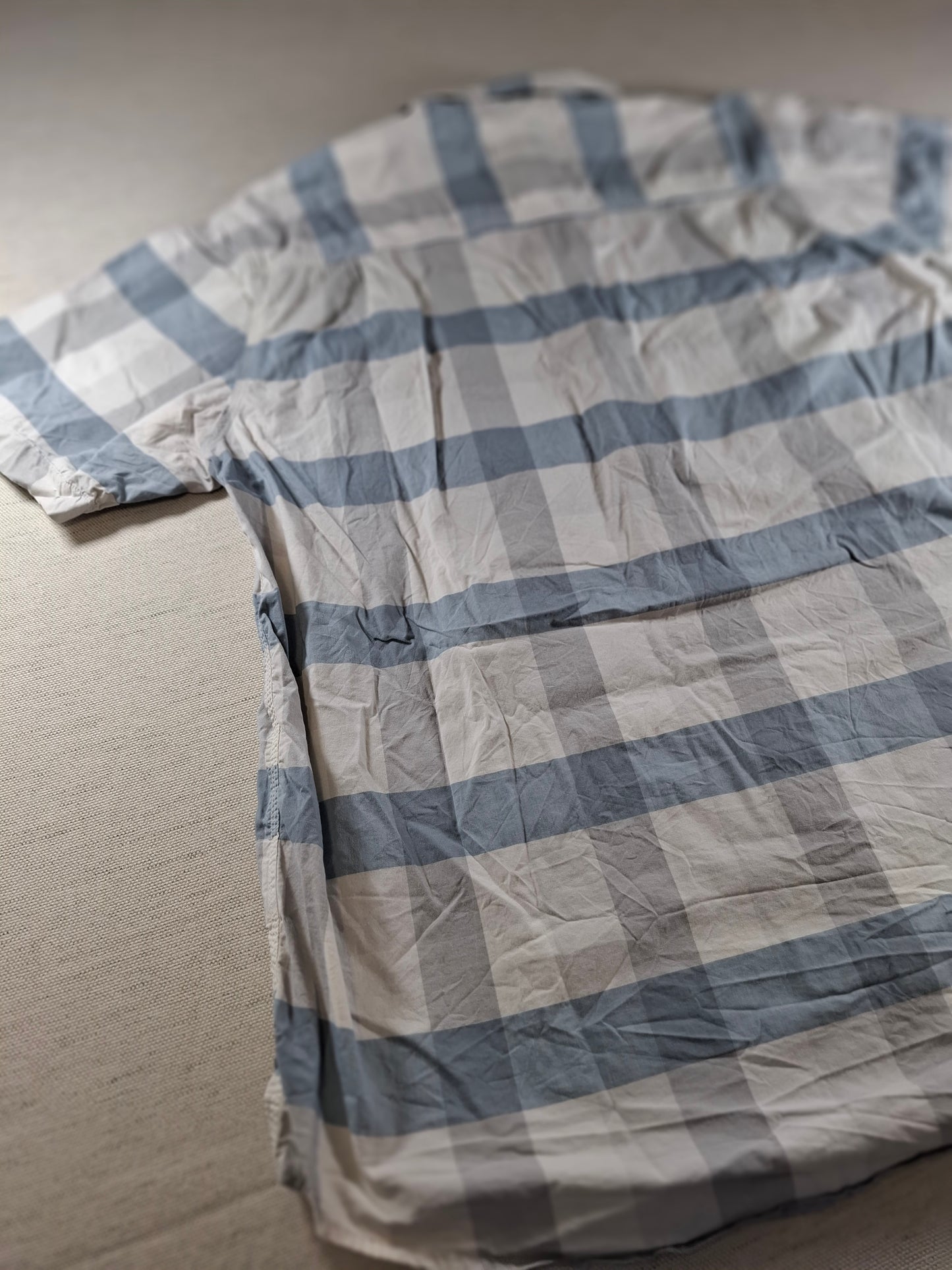 001442 – Carhartt Work Shirt – Blue/White Stripe, Size XL