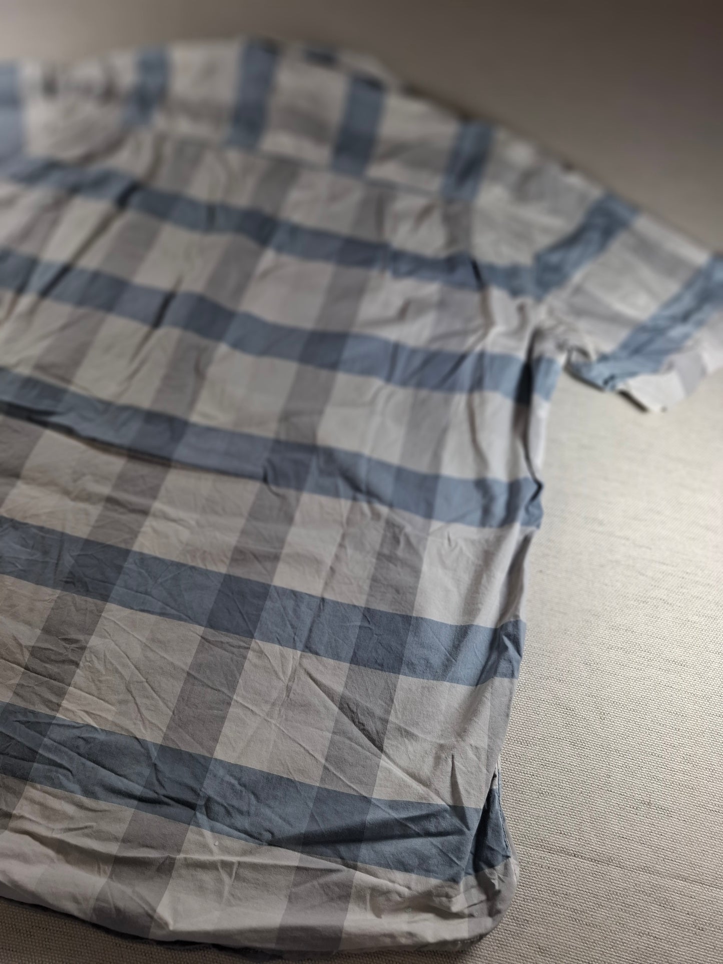 001442 – Carhartt Work Shirt – Blue/White Stripe, Size XL