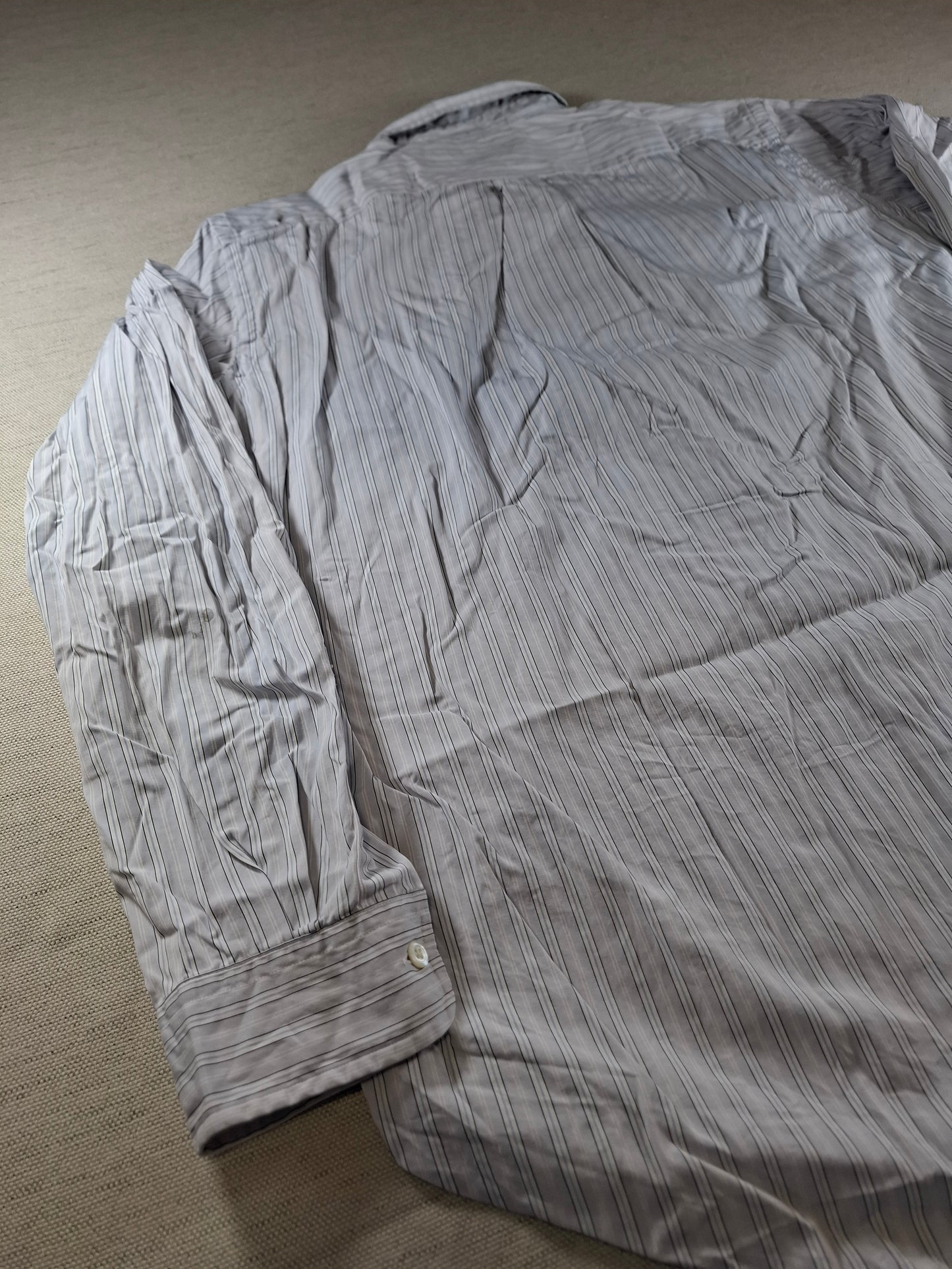001444 – Polo Ralph Lauren Shirt – Blue/White Stripe, Size L