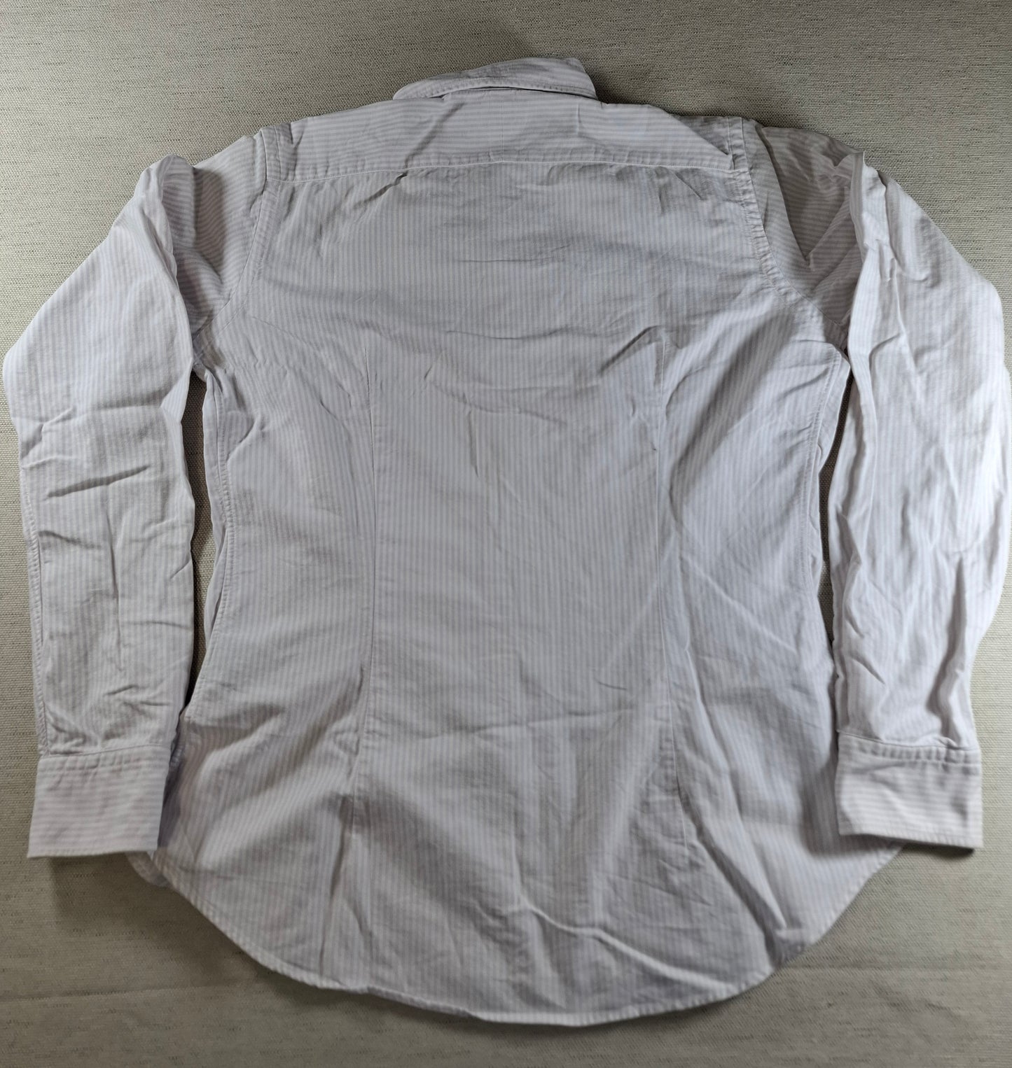 001445 – Polo Ralph Lauren Shirt – Lilac/White Stripe, Size Women's US 8