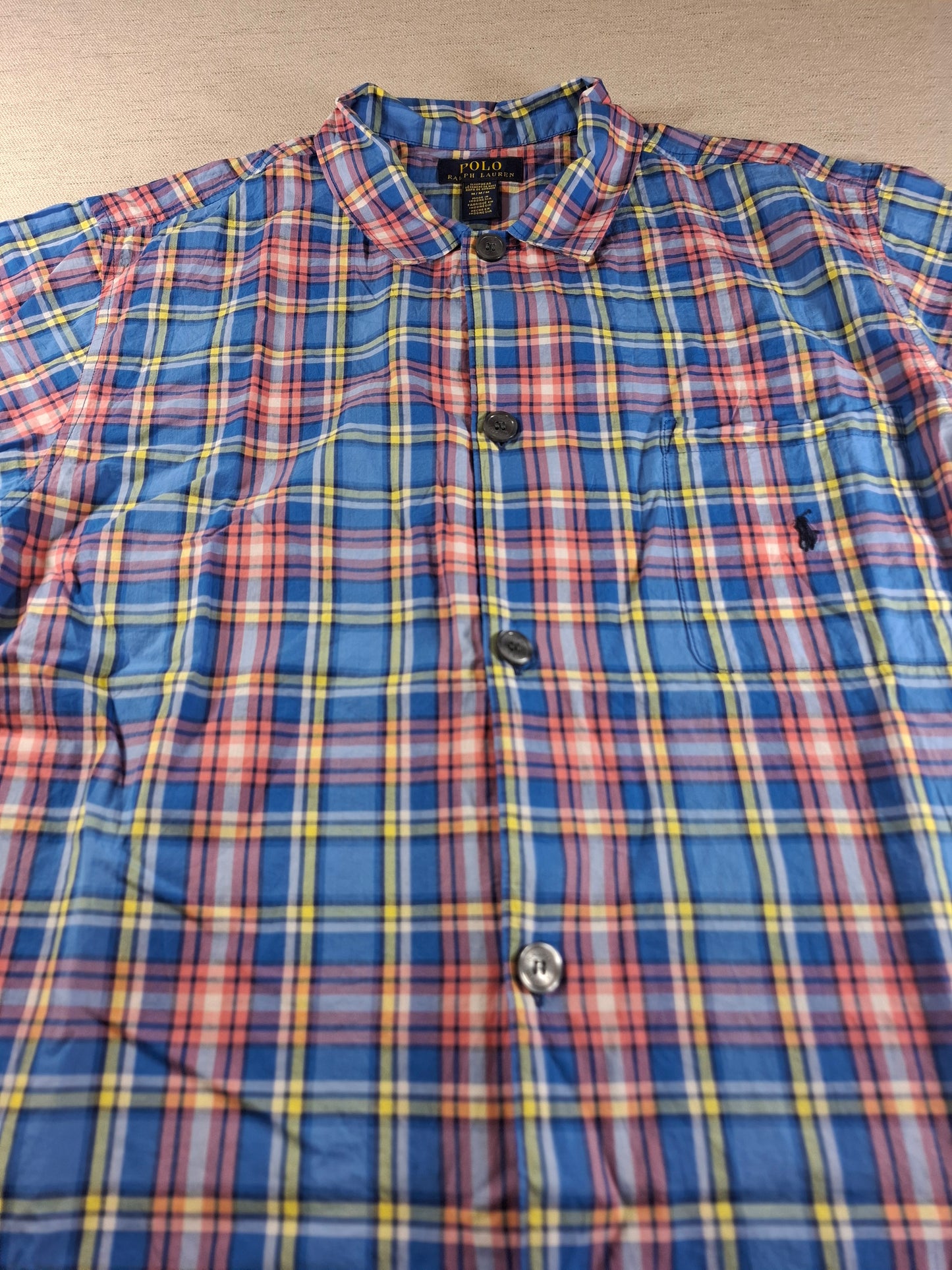 001446 – Polo Ralph Lauren Shirt – Multi Check, Size M