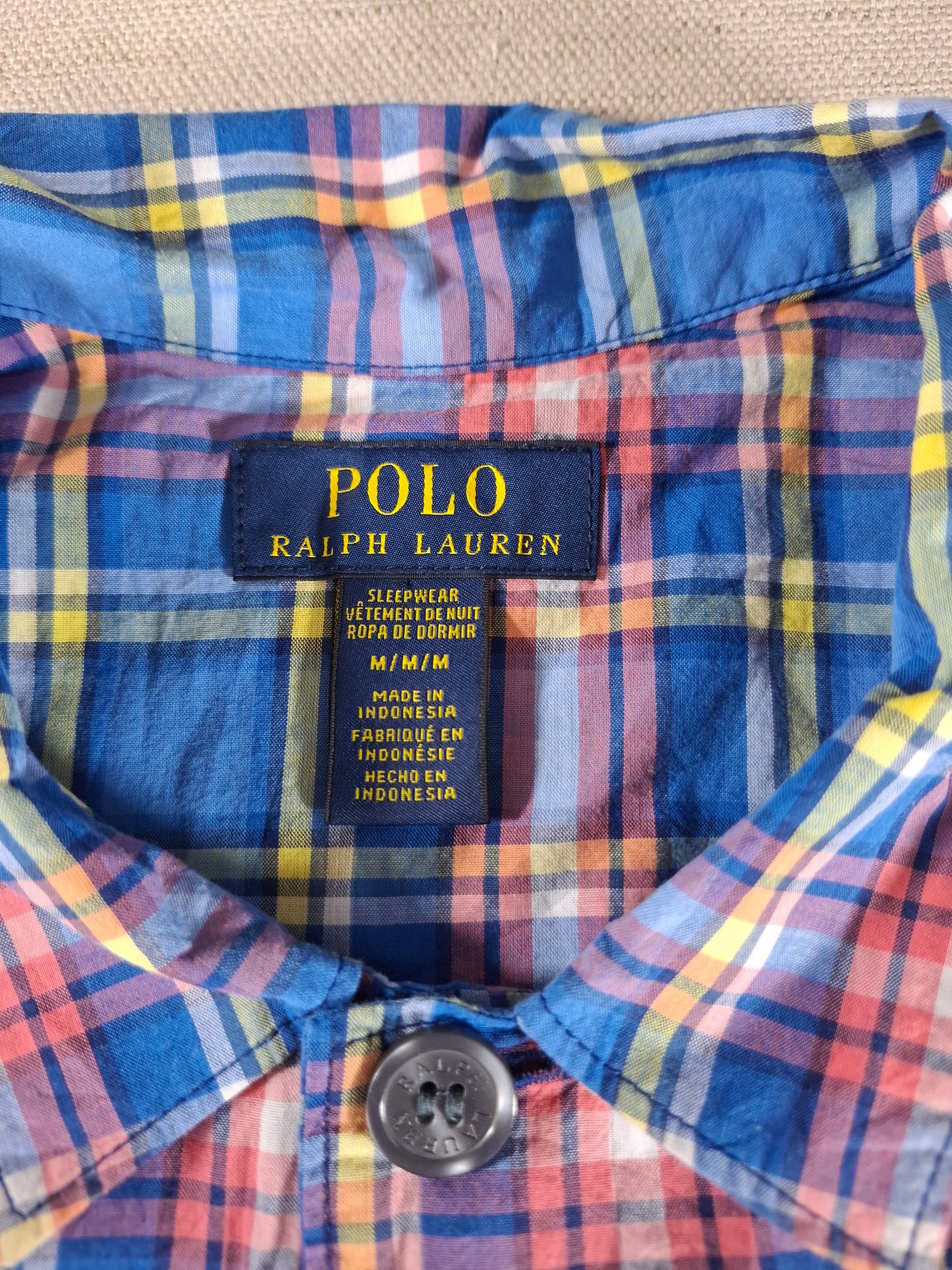 001446 – Polo Ralph Lauren Shirt – Multi Check, Size M