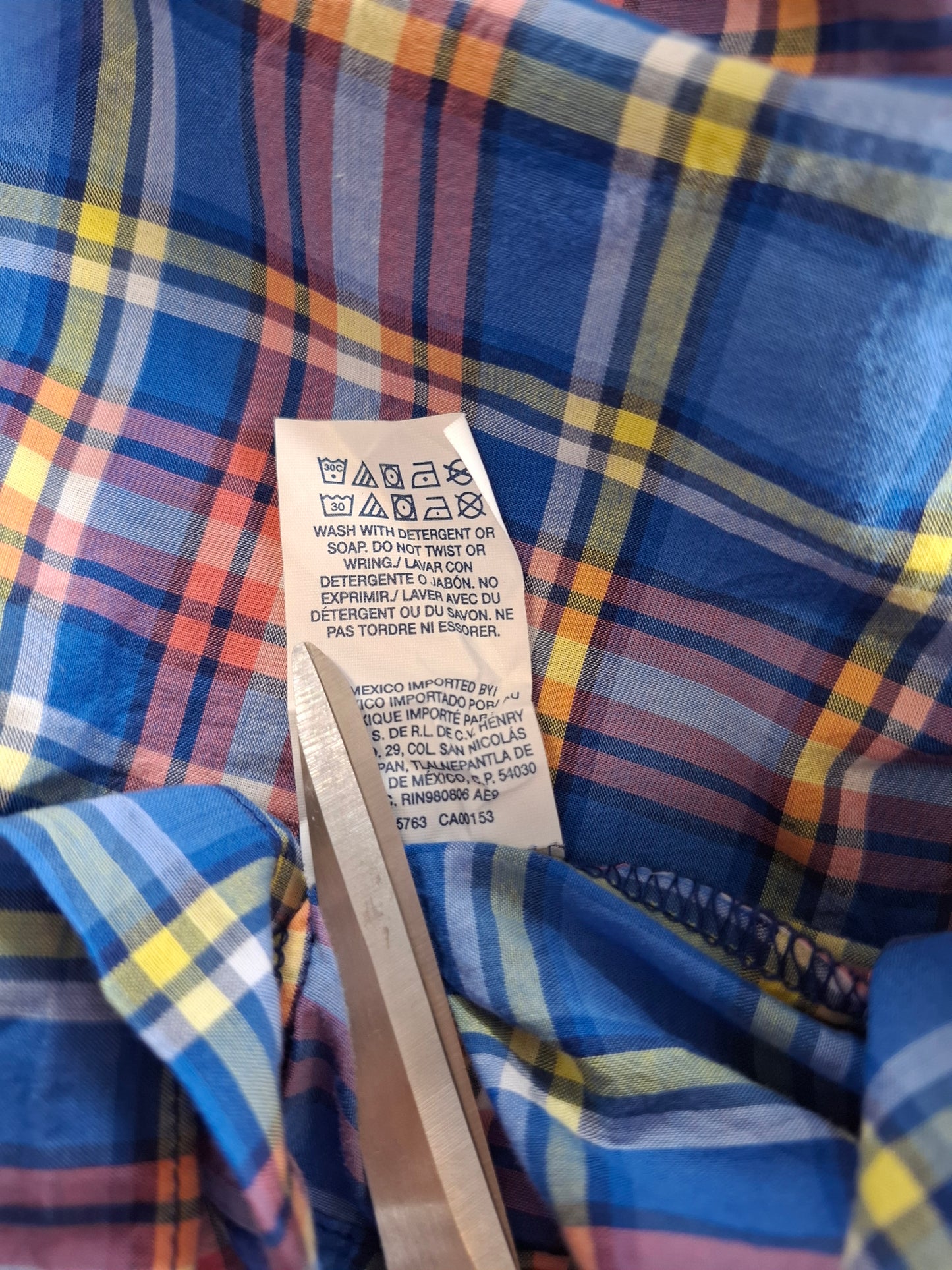 001446 – Polo Ralph Lauren Shirt – Multi Check, Size M