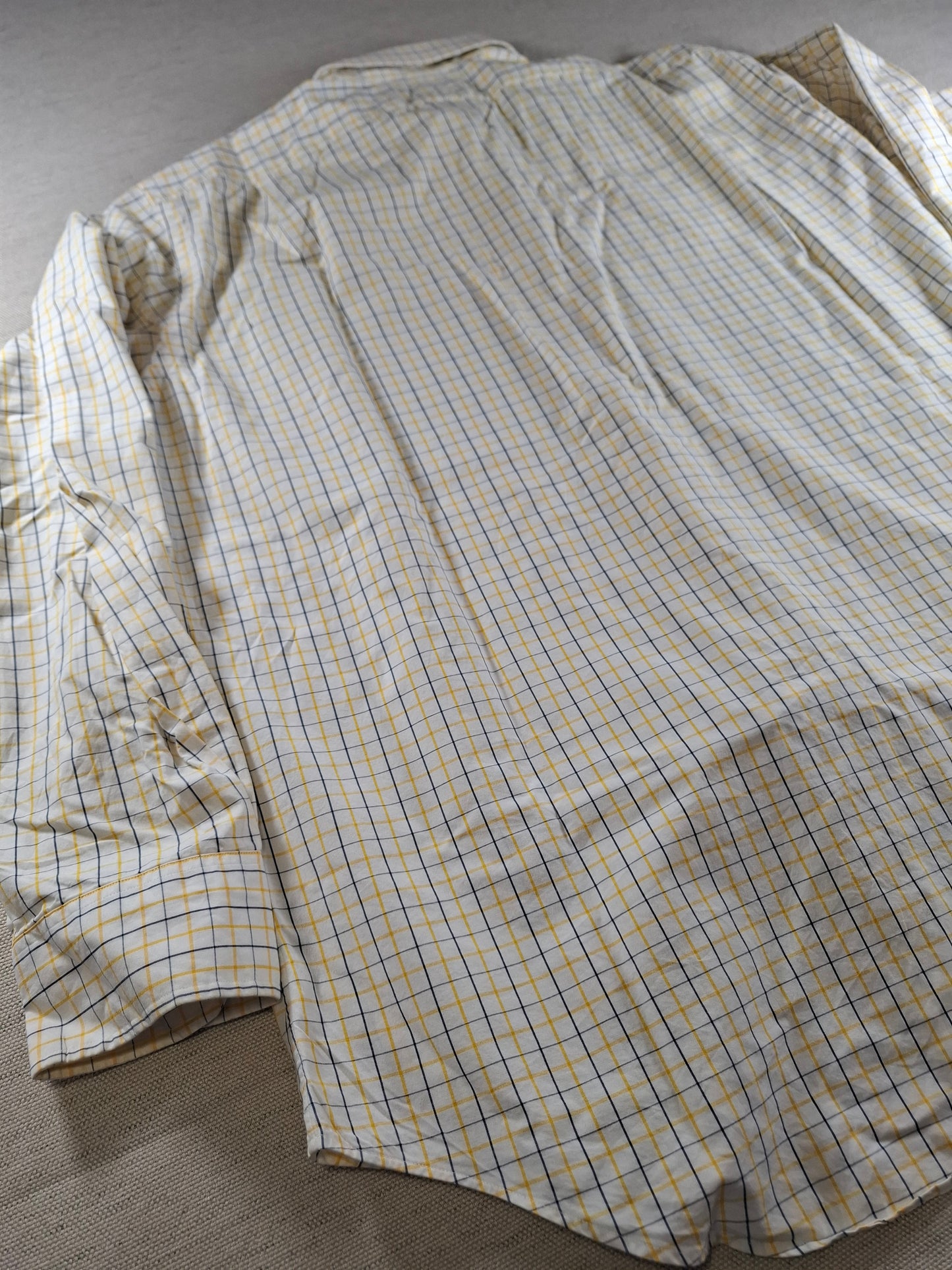 001447 – Polo Ralph Lauren Shirt – Blue/White Stripe, Size Collar 17, Sleeve 34/35
