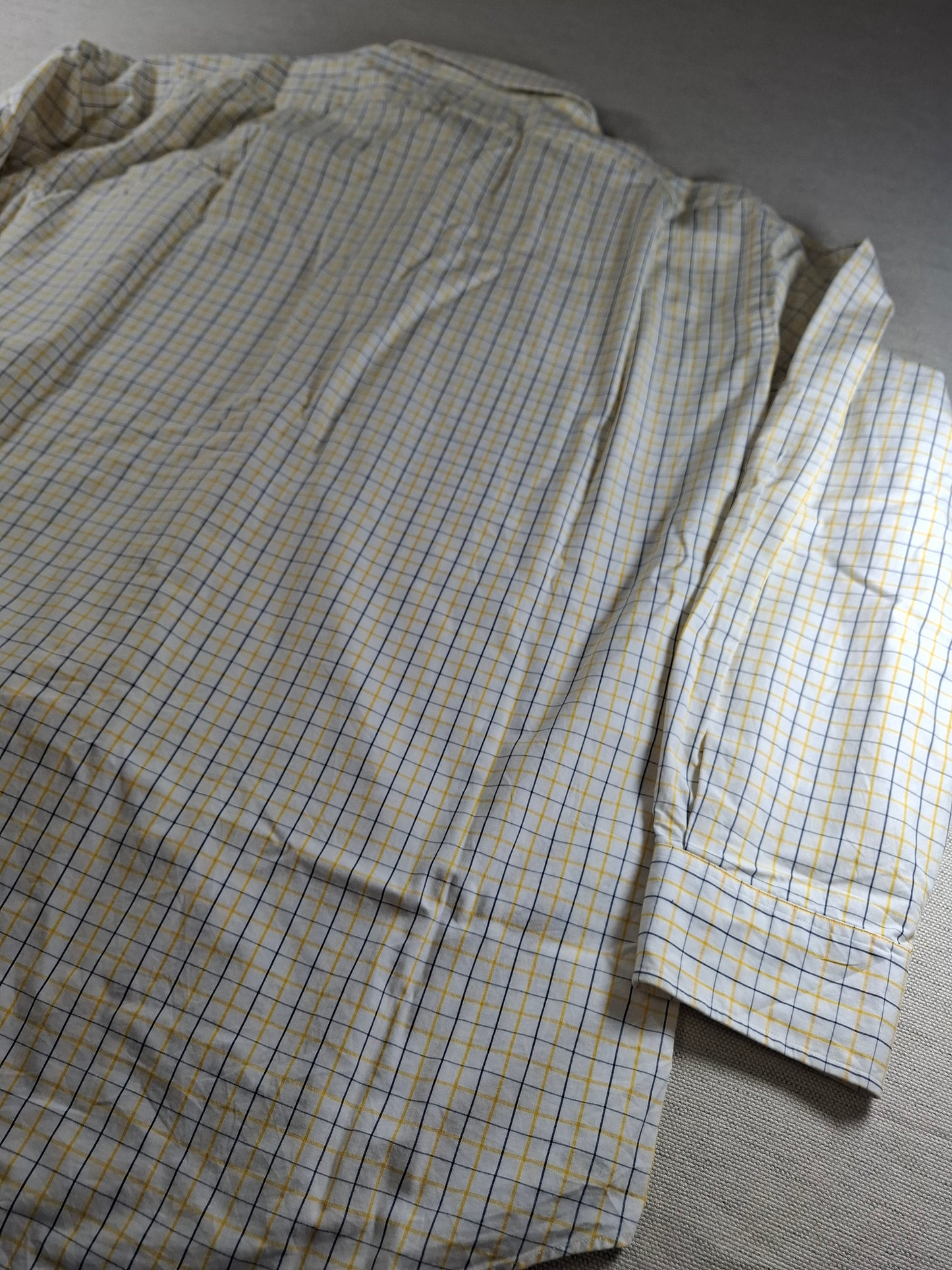 001447 – Polo Ralph Lauren Shirt – Blue/White Stripe, Size Collar 17, Sleeve 34/35