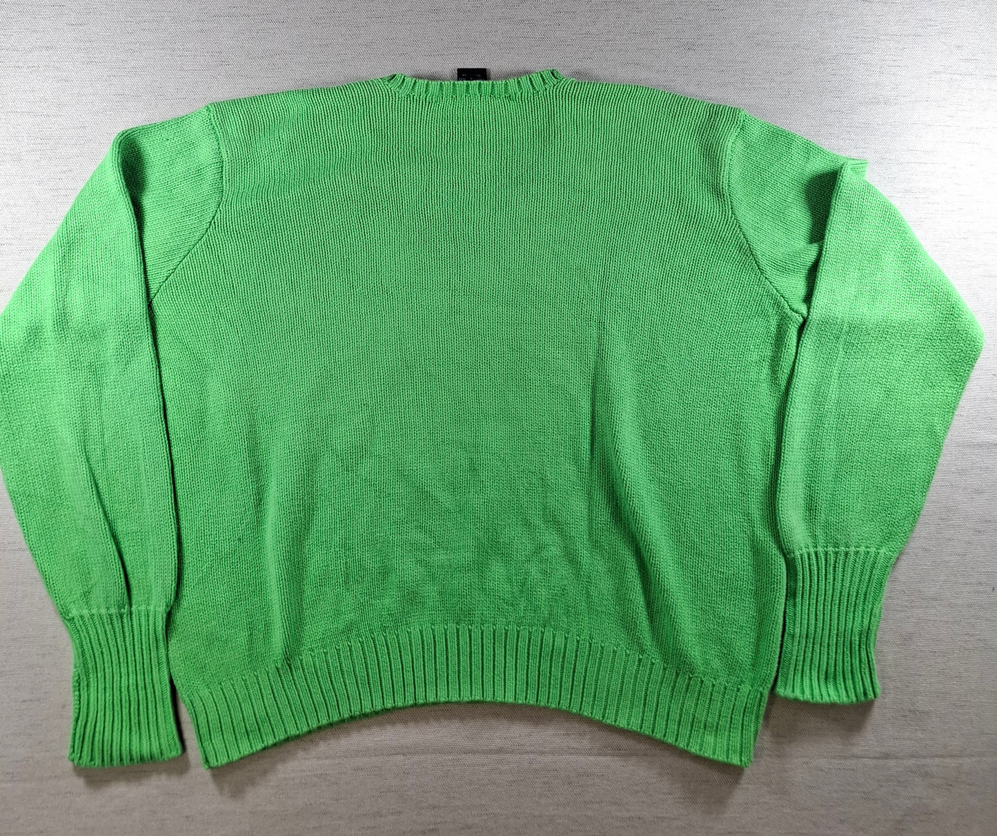001468 – Polo Ralph Lauren V-neck Sweater – Green, Size L