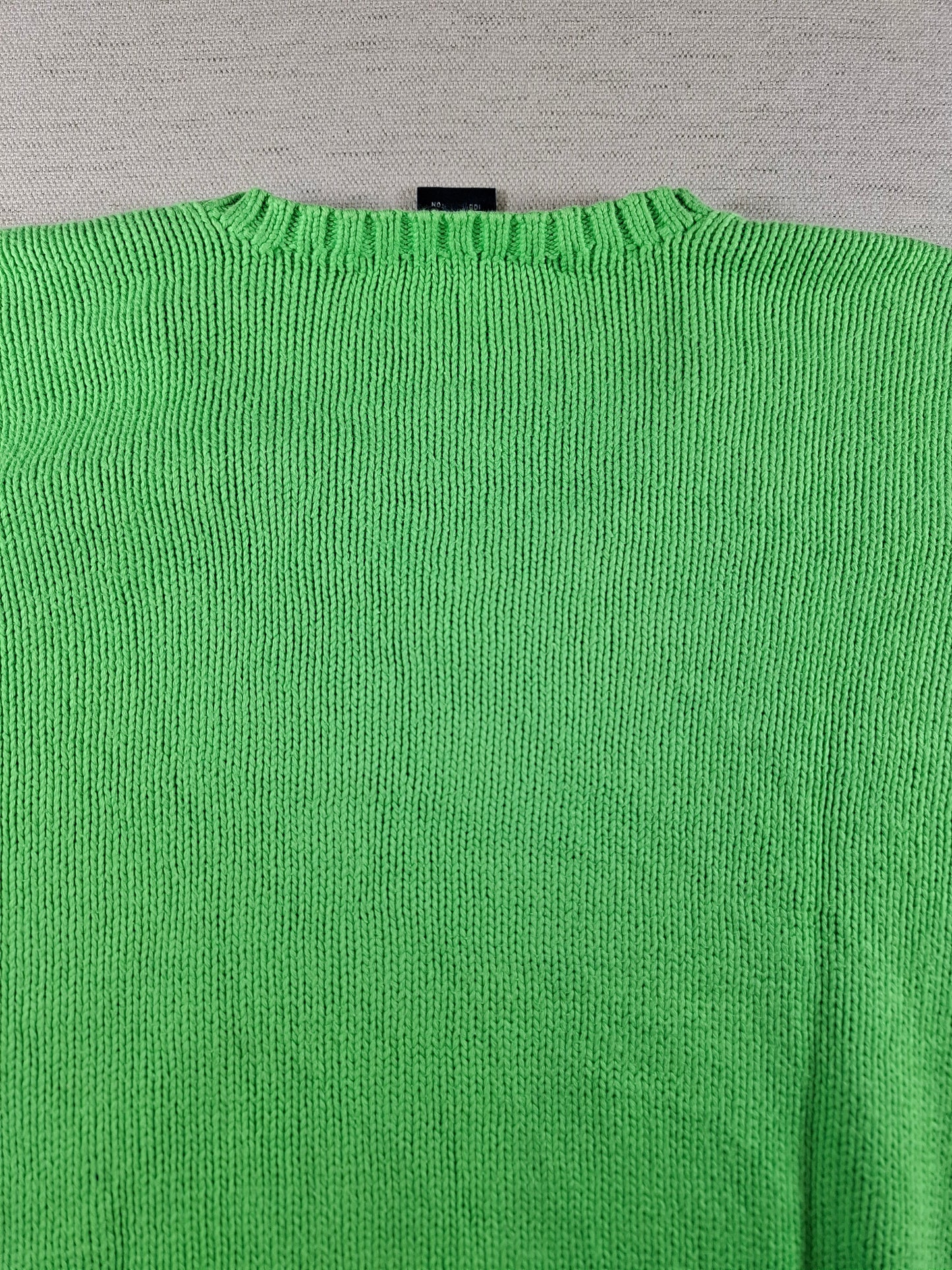 001468 – Polo Ralph Lauren V-neck Sweater – Green, Size L