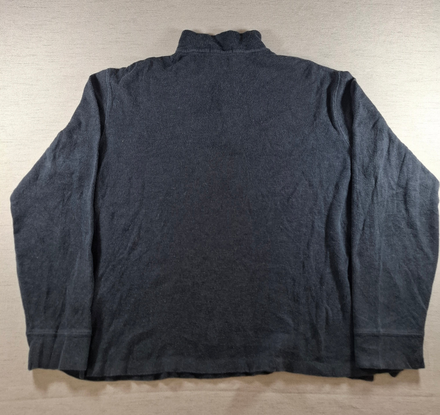 001472 – Polo Ralph Lauren Quarter-Zip Sweater – Charcoal, Size M