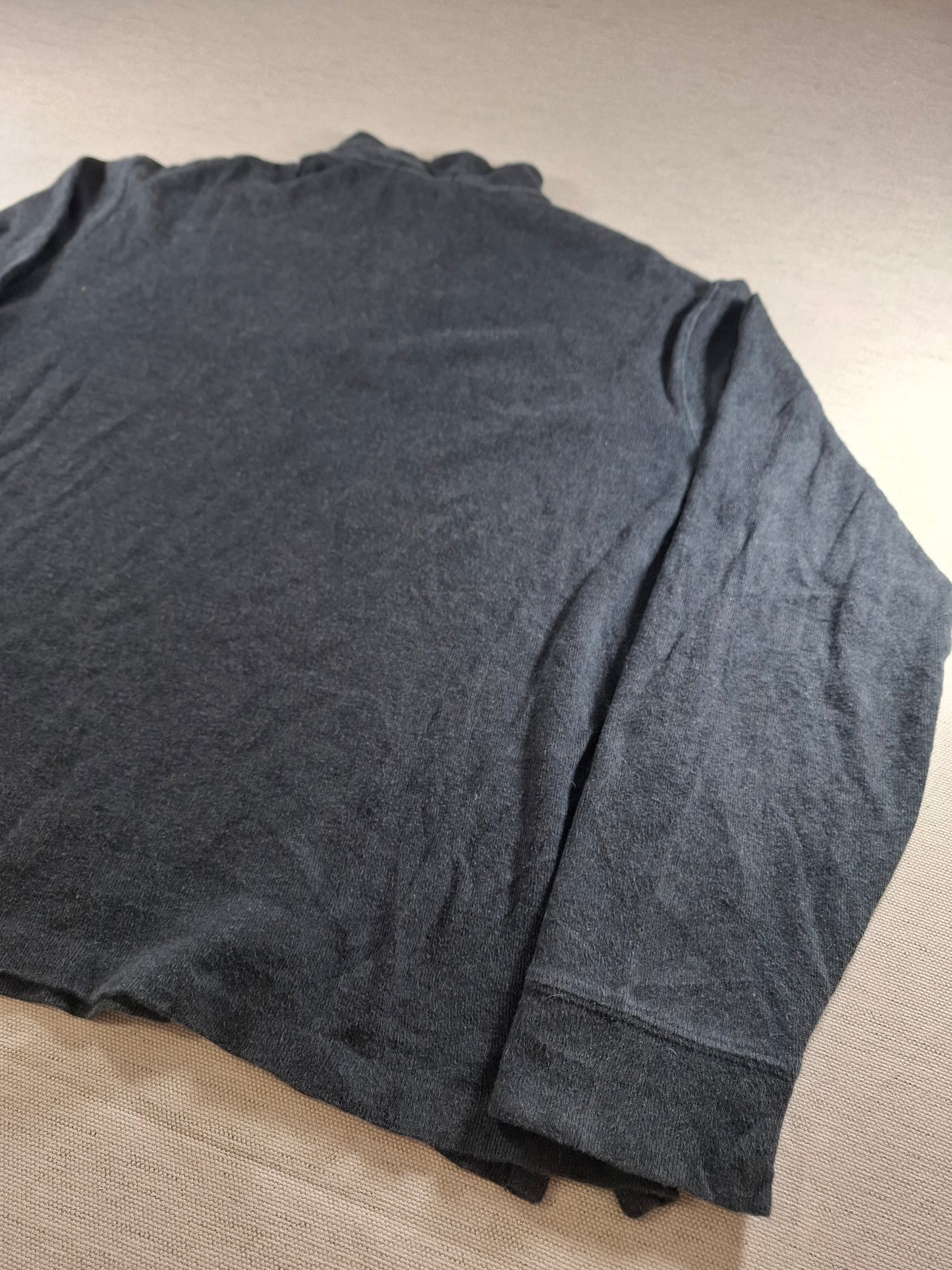 001472 – Polo Ralph Lauren Quarter-Zip Sweater – Charcoal, Size M