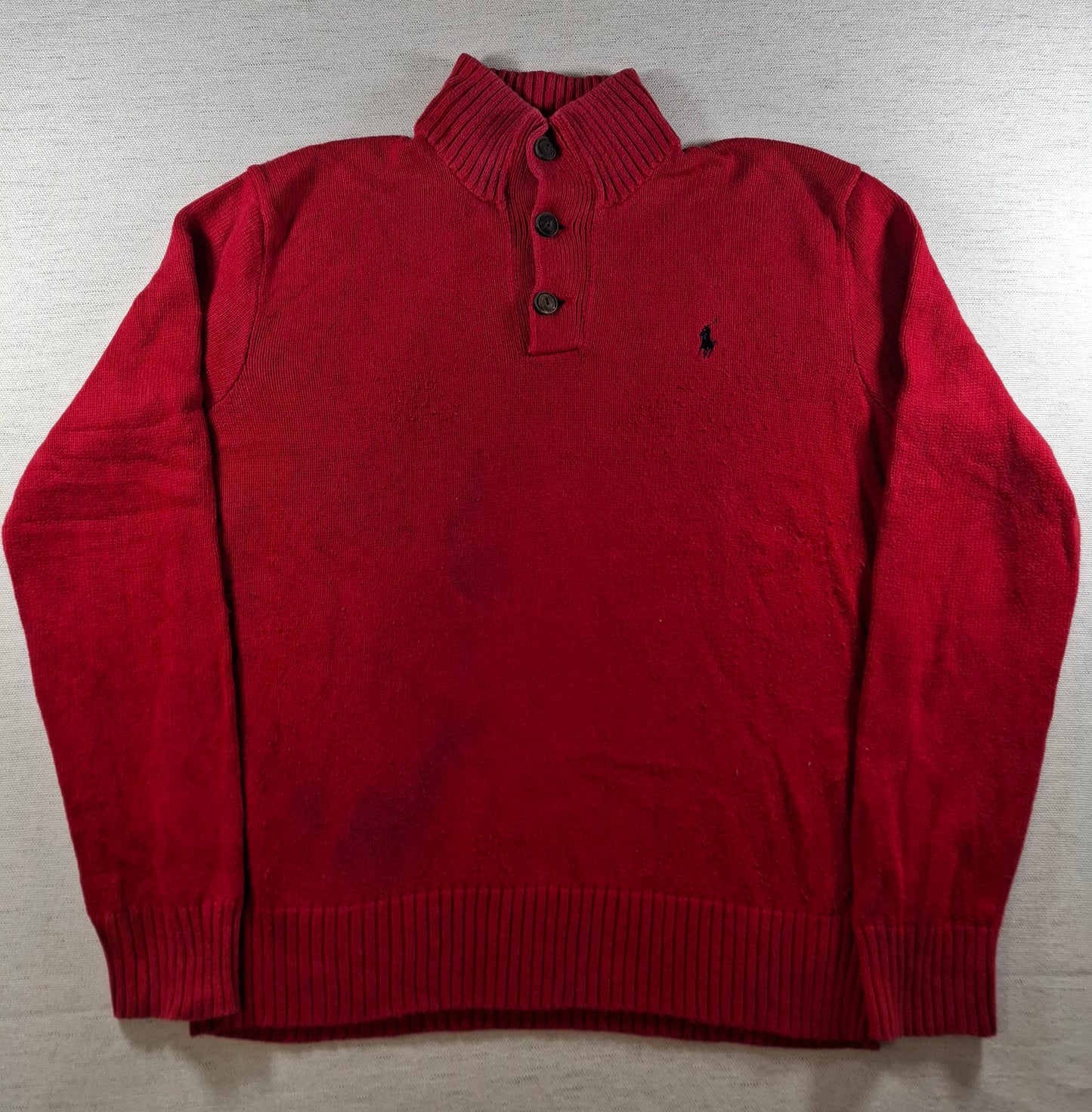001474 – Polo Ralph Lauren Crewneck Sweater – Red, Size M